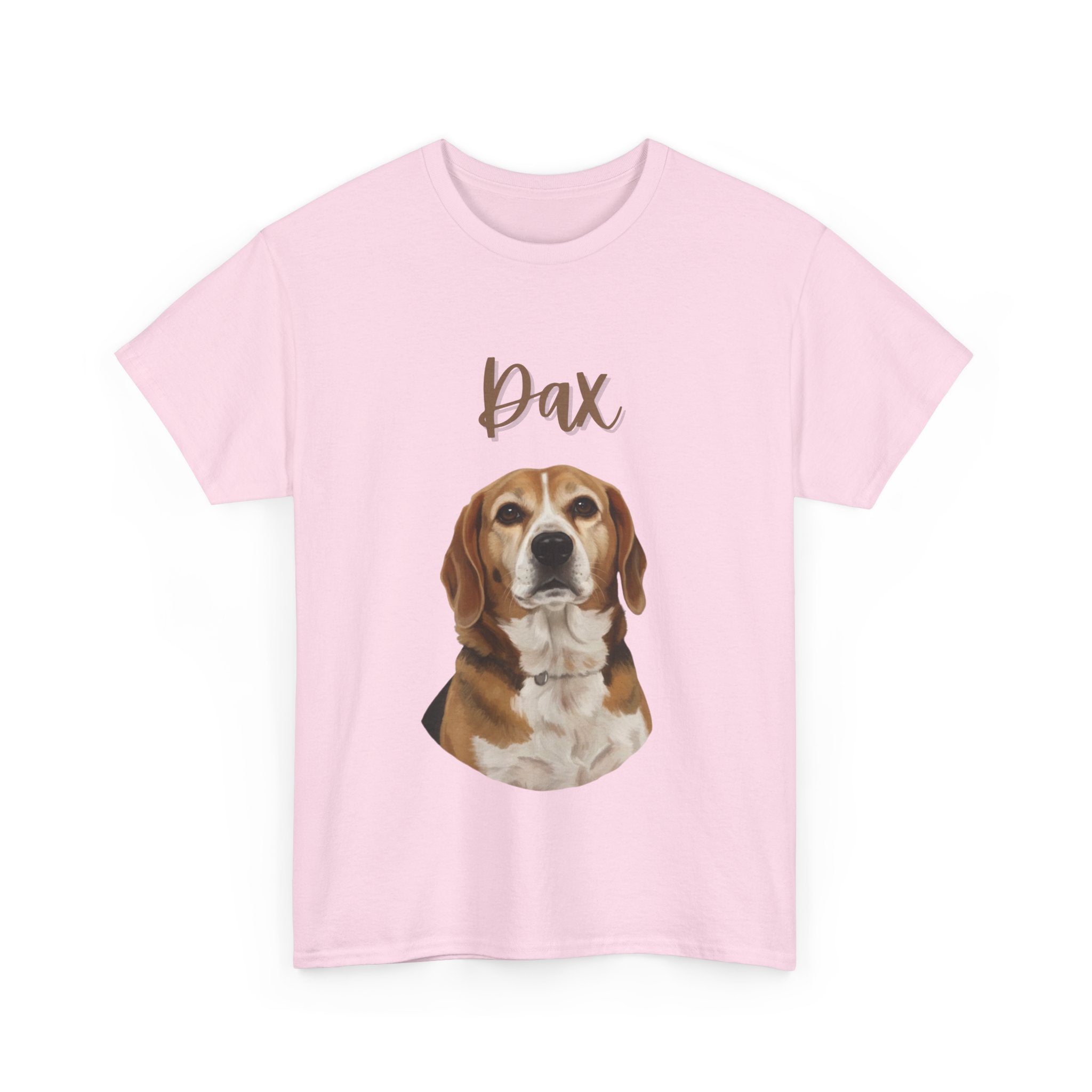 (Dax) Whimsical Dog Portrait Tee Shirt