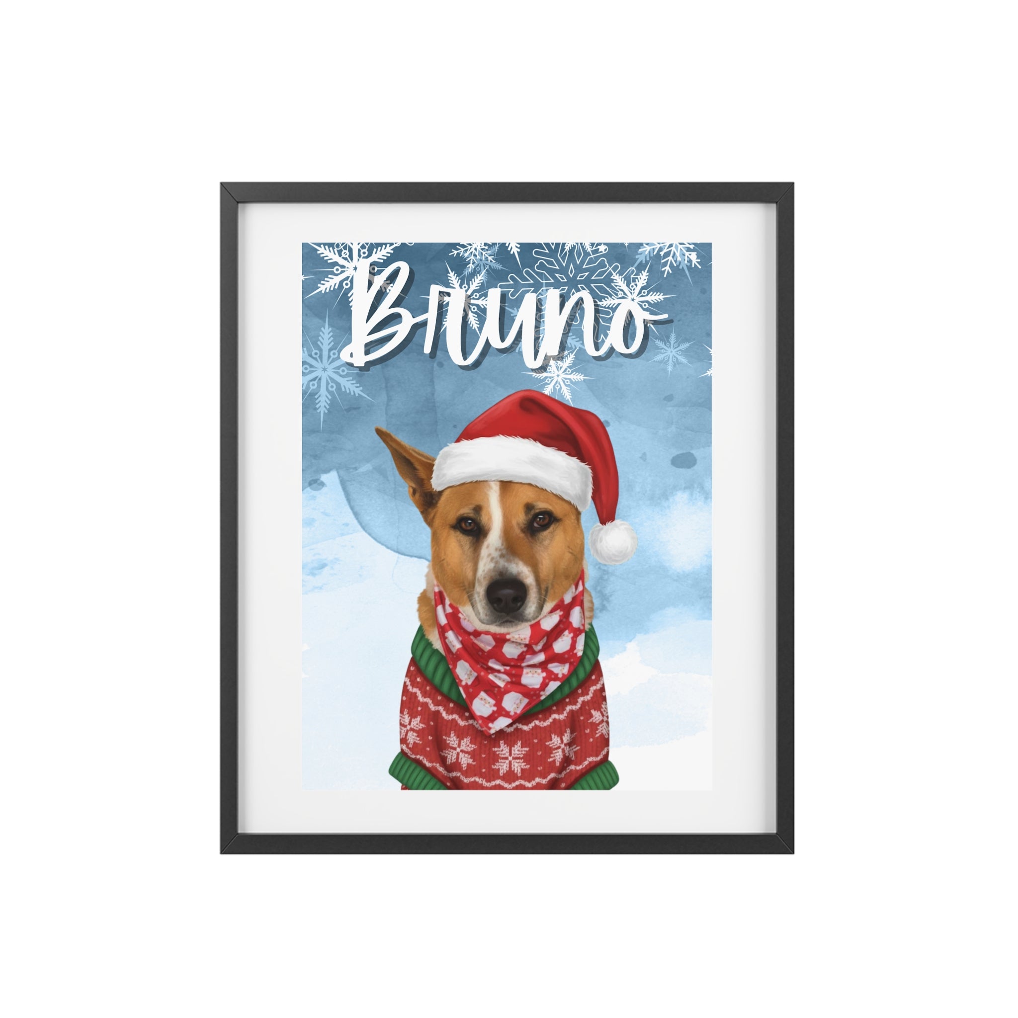 (Bruno) Playful Dog Framed Poster