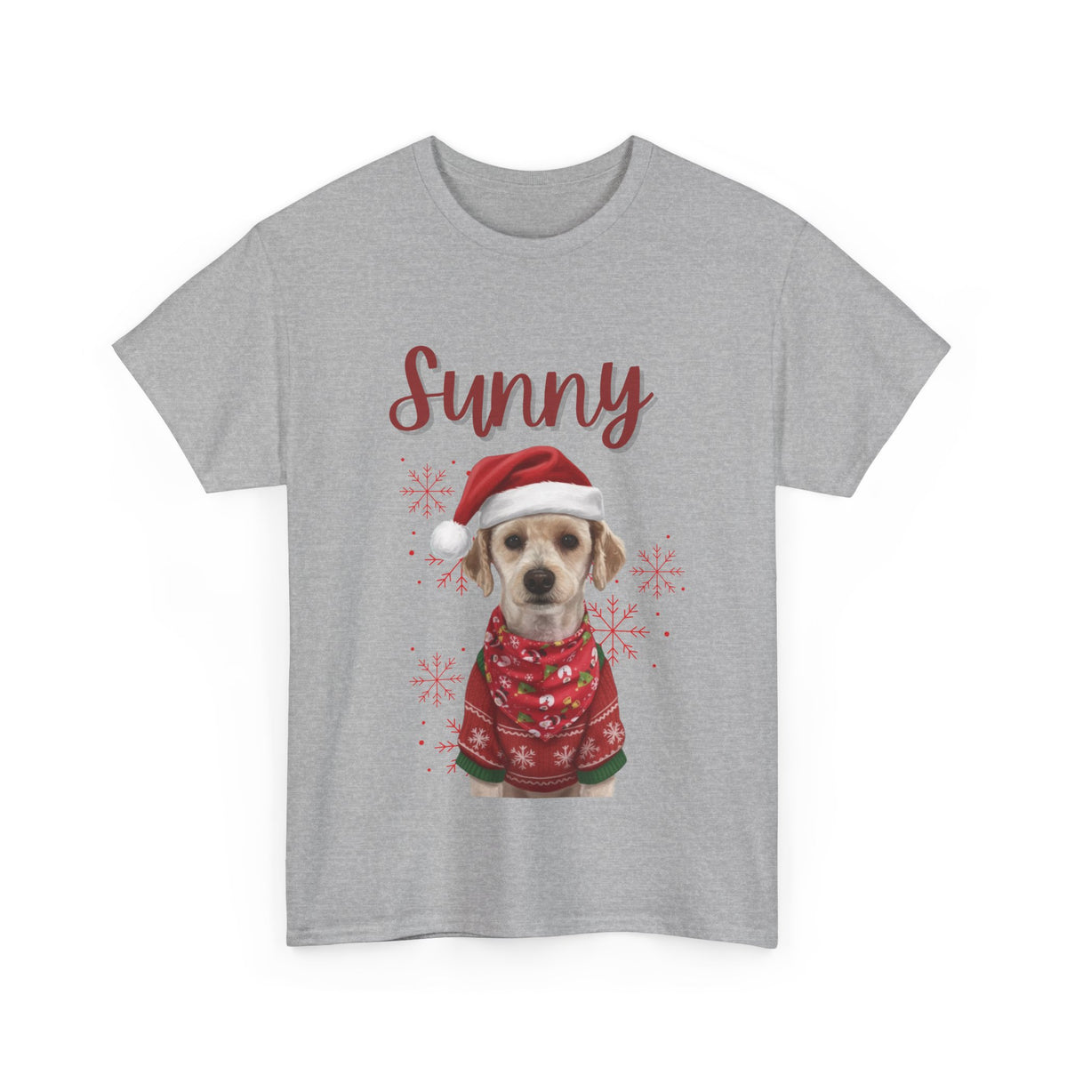 (Sunny) Whimsical Dog Portrait Tee Shirt