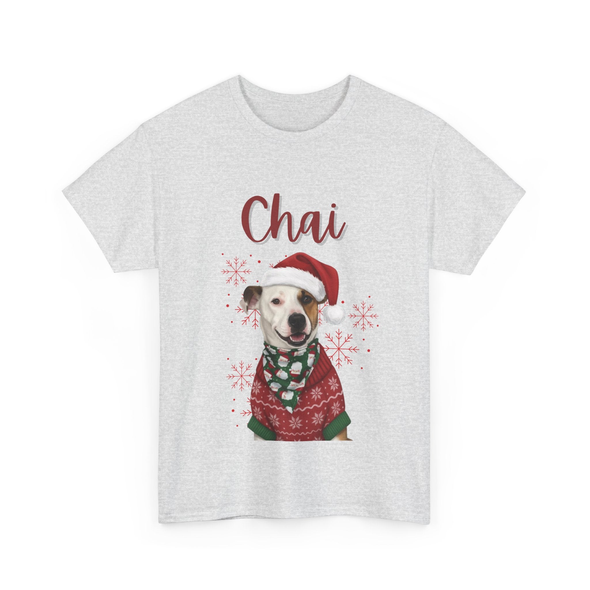 (Chai) Whimsical Dog Portrait Tee Shirt