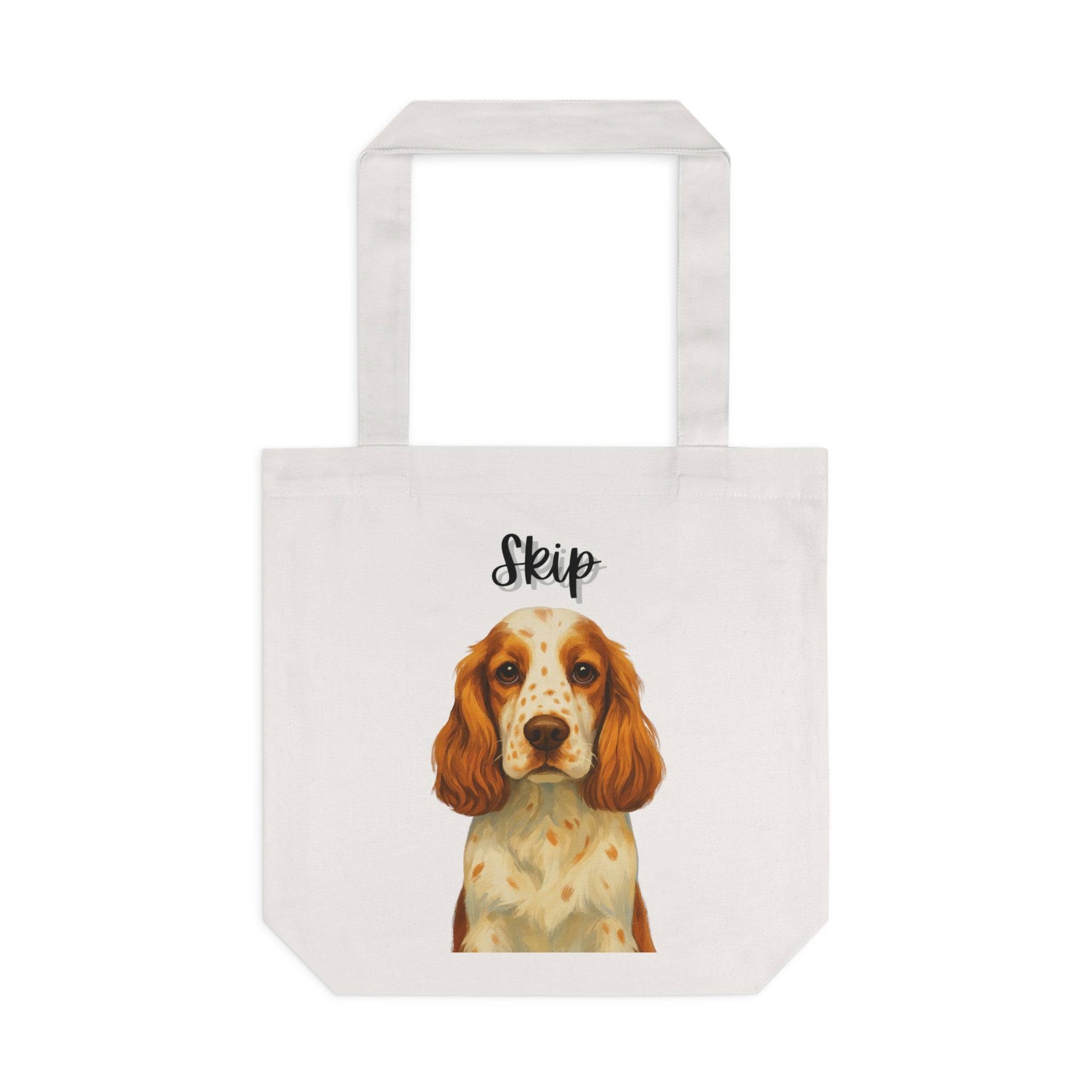 (Skip) Personalized Dog Lover Tote Bag