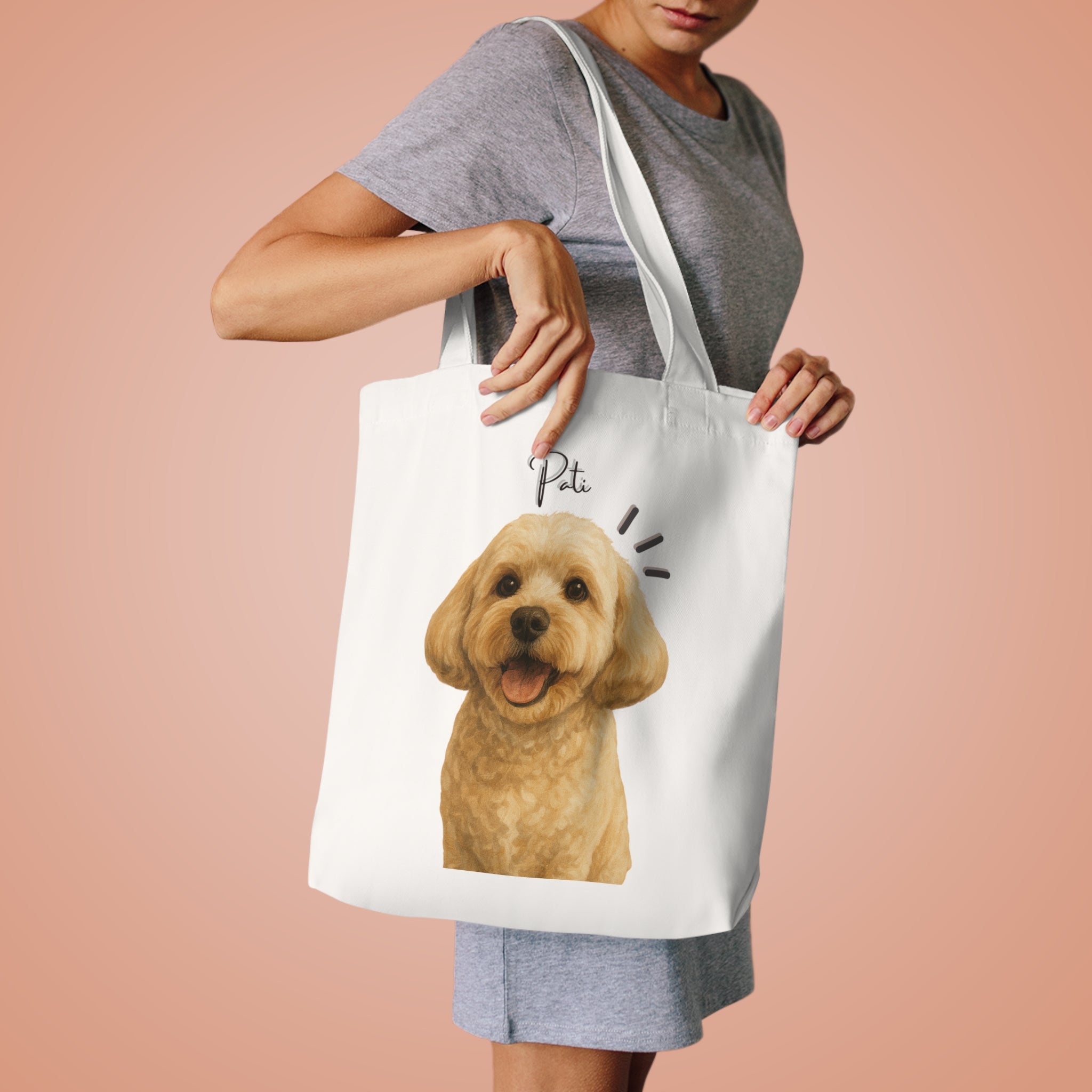 (Pati) Personalized Dog Lover Tote Bag