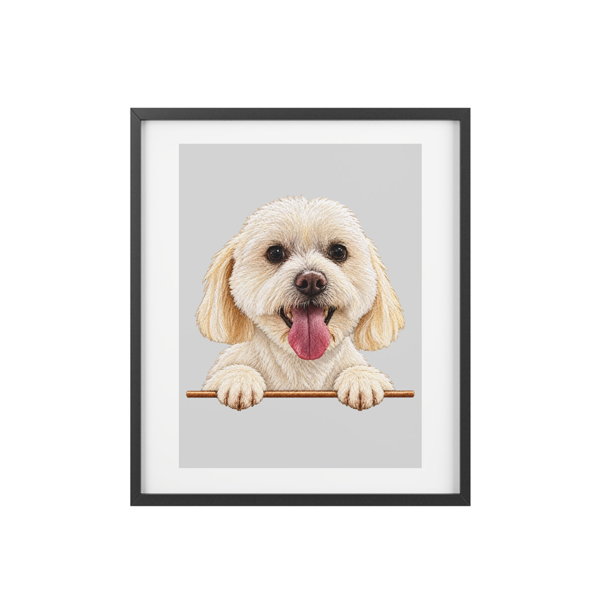 (Teddy) Playful Dog Framed Poster