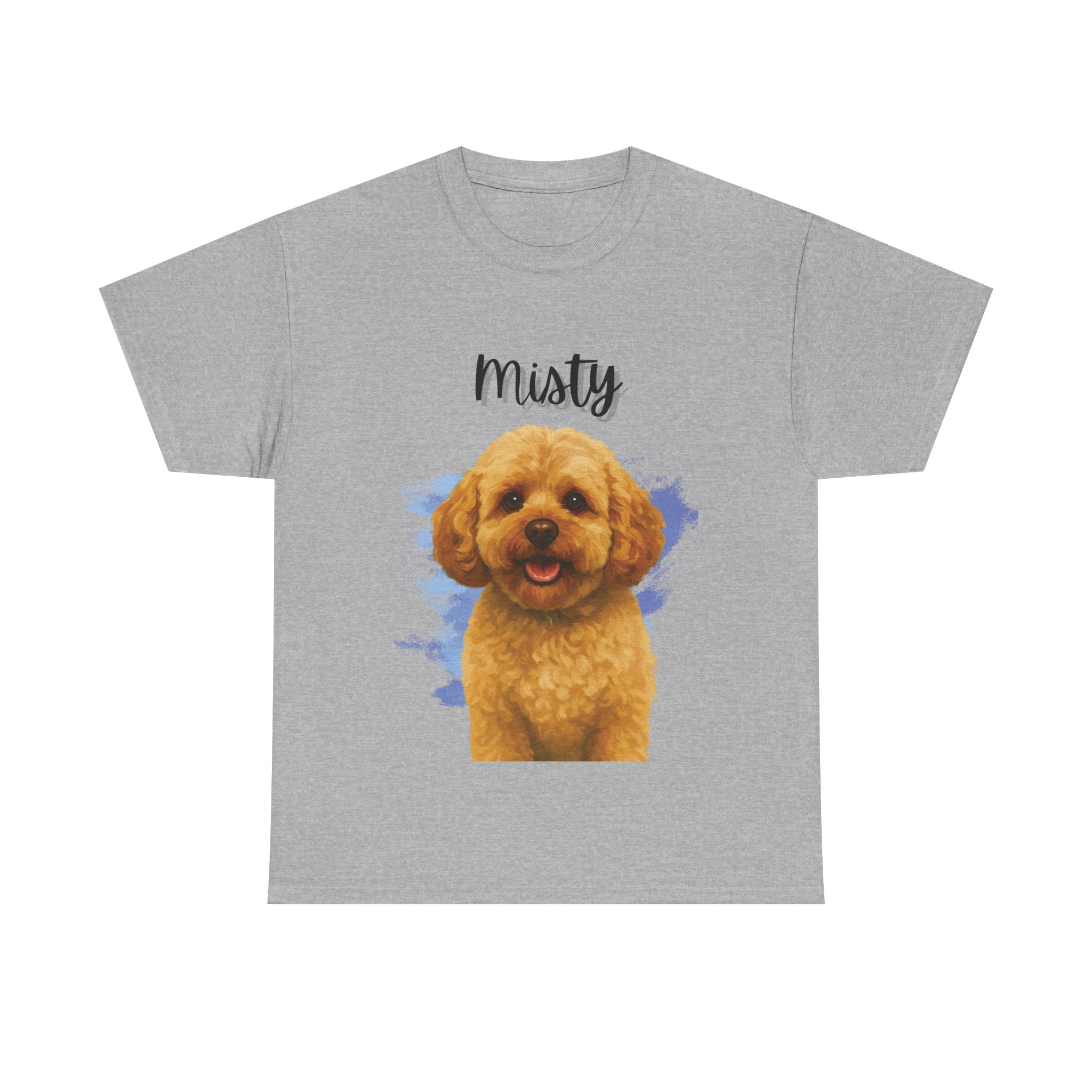 (Misty) Whimsical Dog Portrait Tee Shirt