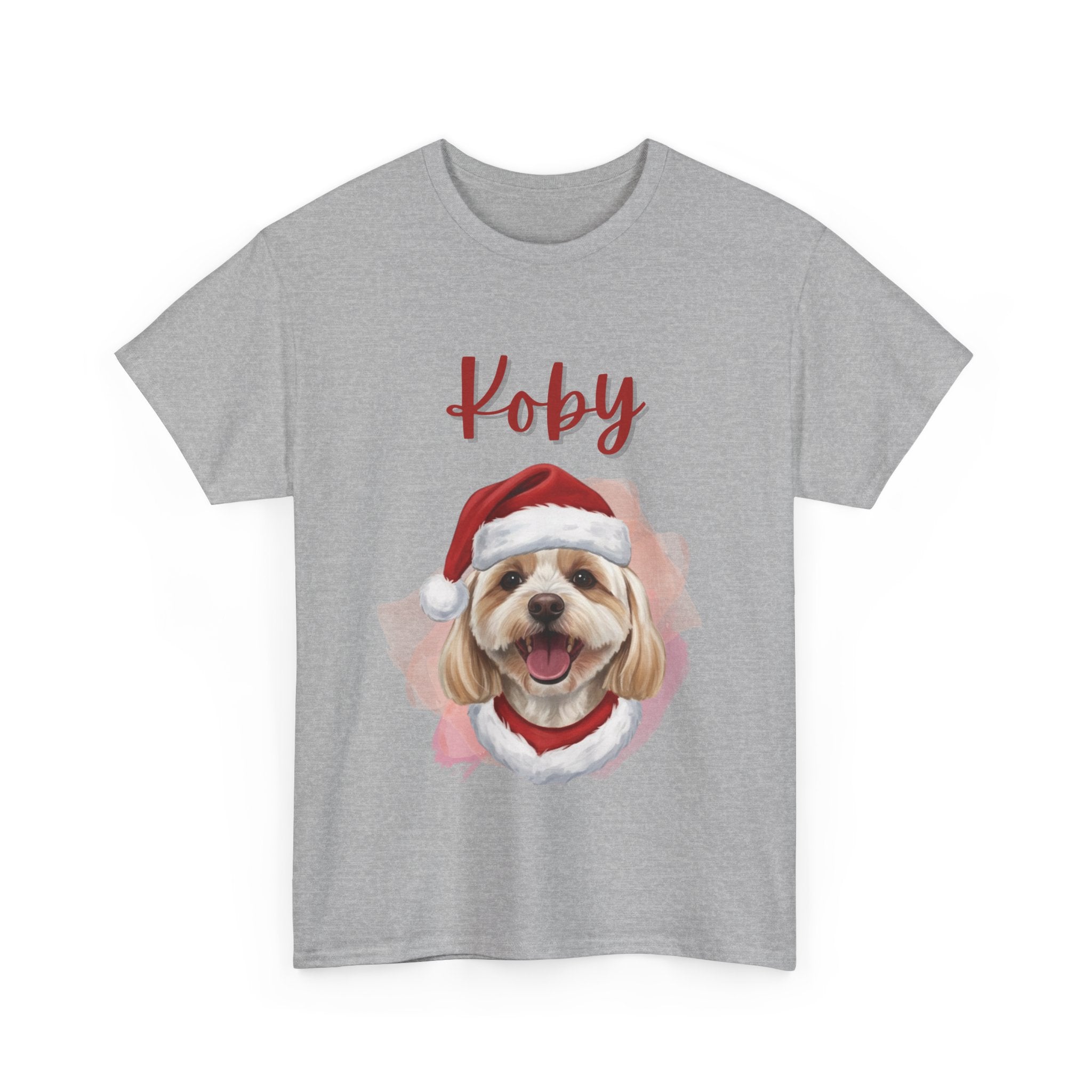 (Koby) Whimsical Dog Portrait Tee Shirt