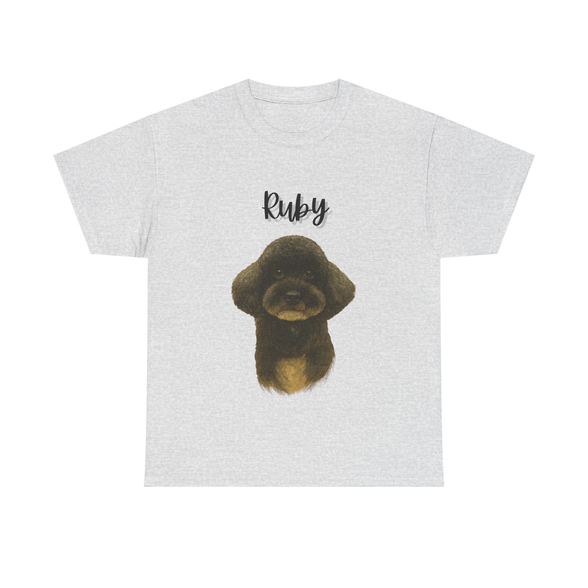 (Ruby) Whimsical Dog Portrait Tee Shirt