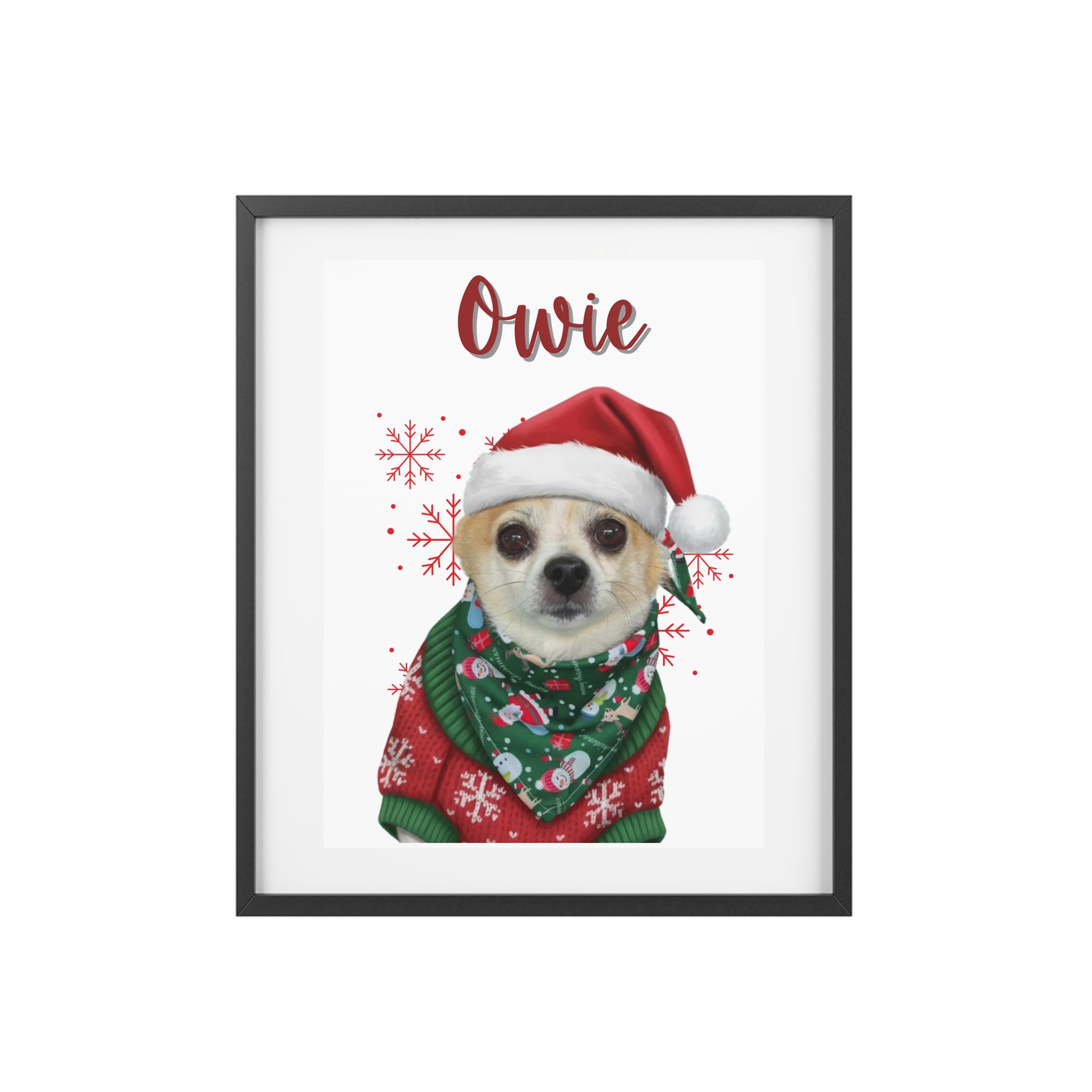 (Owie) Playful Dog Framed Poster
