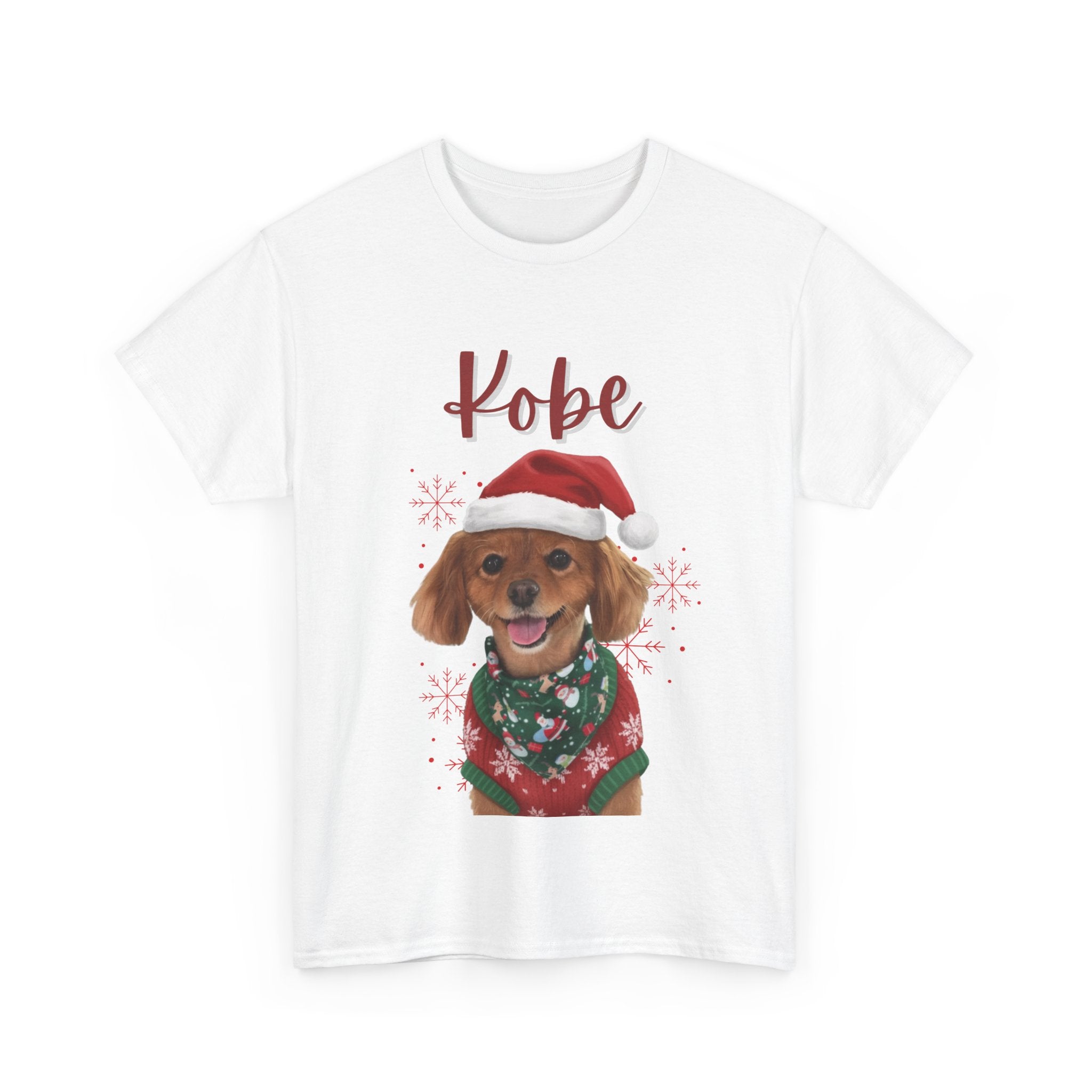 (Kobe) Whimsical Dog Portrait Tee Shirt