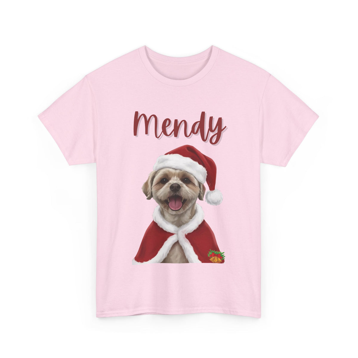 (Mendy) Whimsical Dog Portrait Tee Shirt