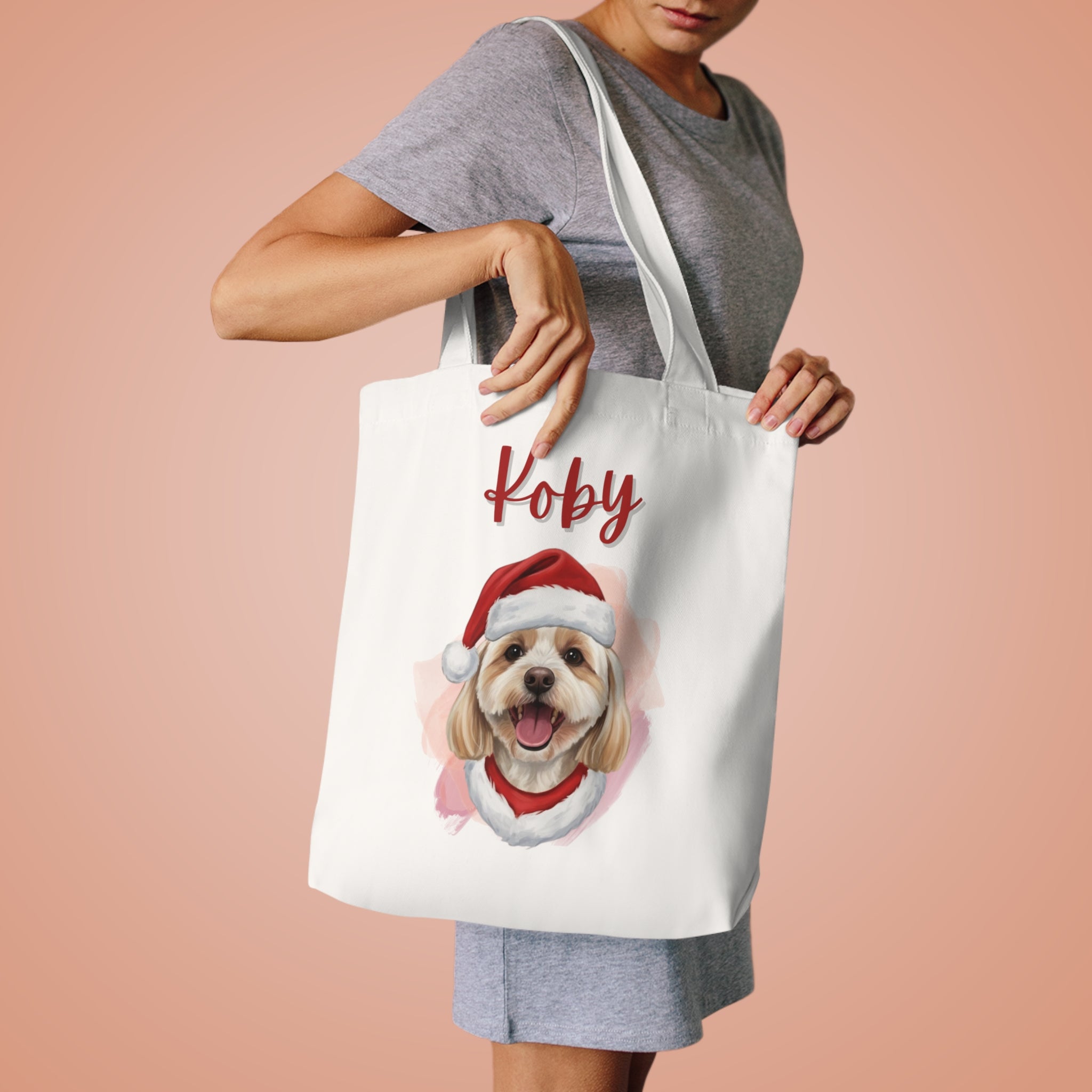 (Koby) Personalized Dog Lover Tote Bag