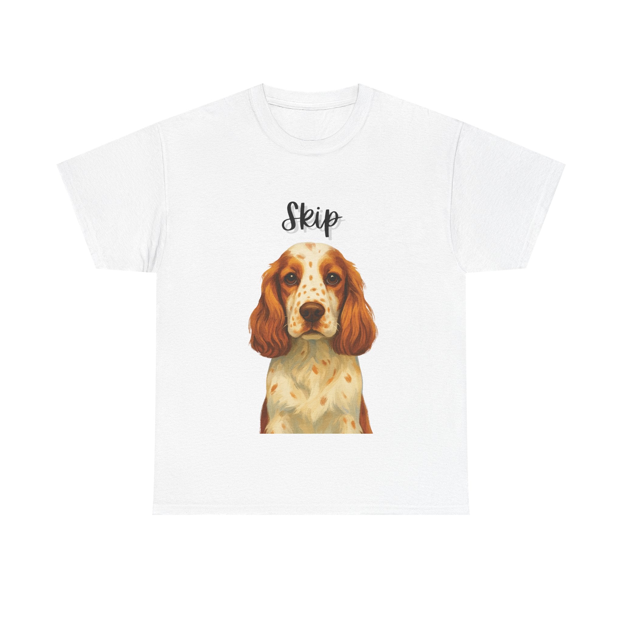 (Skip) Whimsical Dog Portrait Tee Shirt