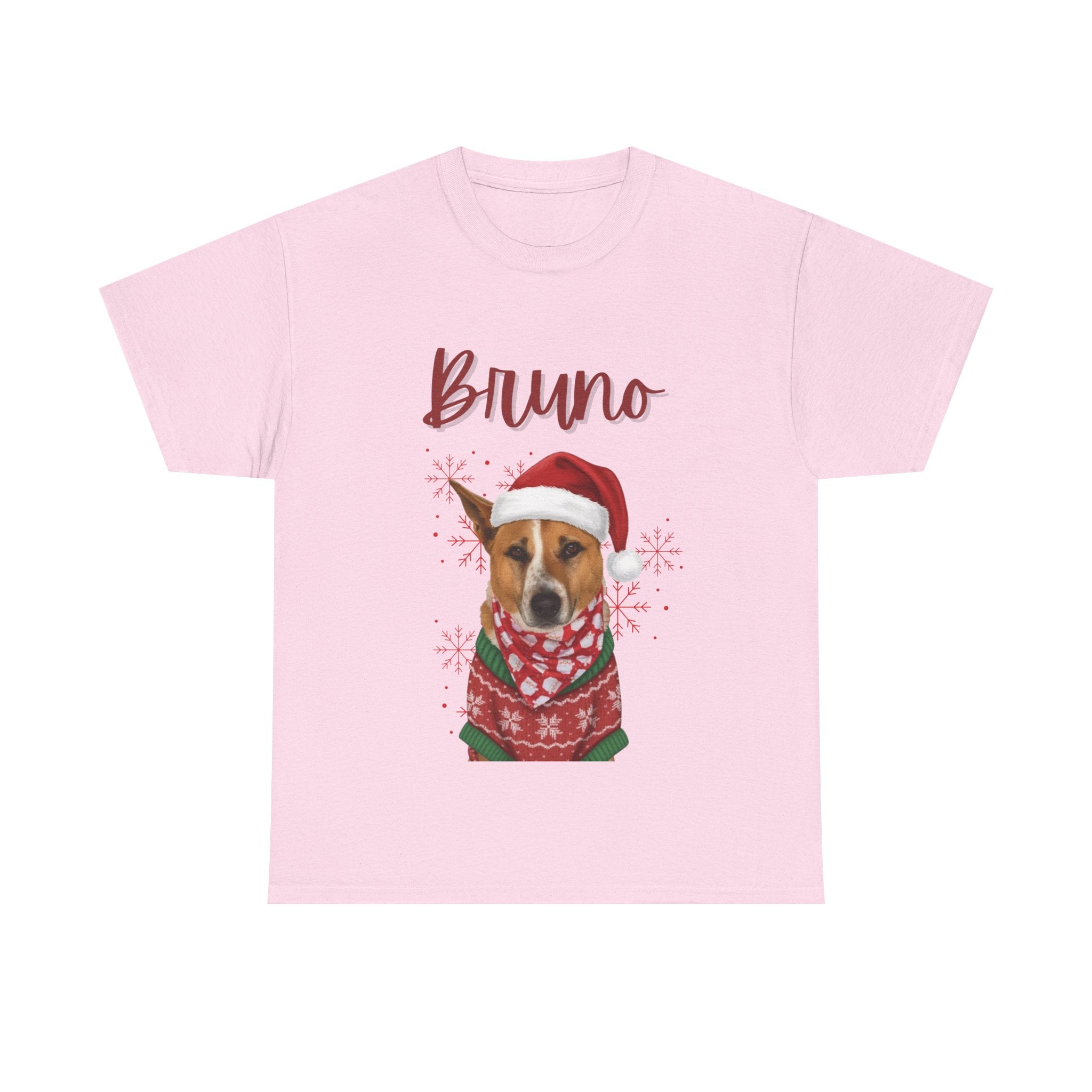 (Bruno) Whimsical Dog Portrait Tee Shirt