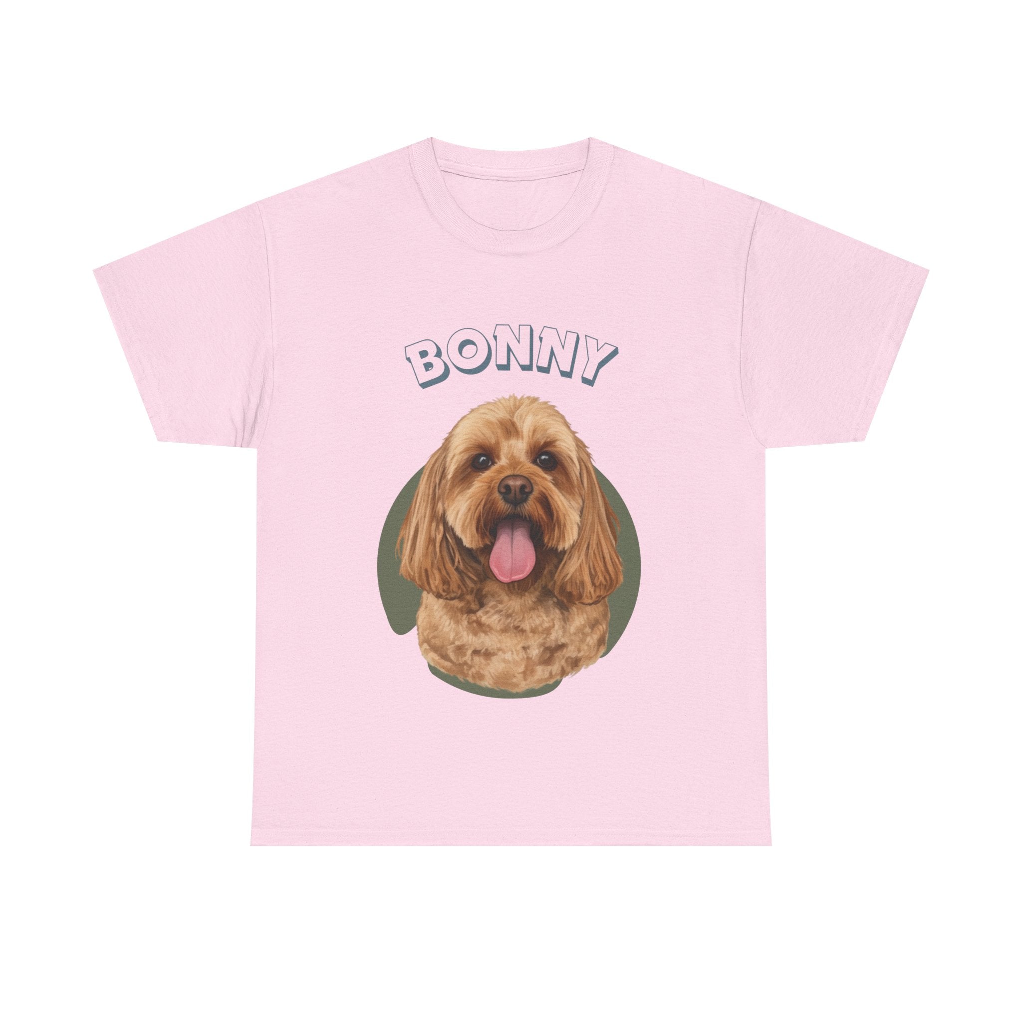 (Bonny) Whimsical Dog Portrait Tee Shirt
