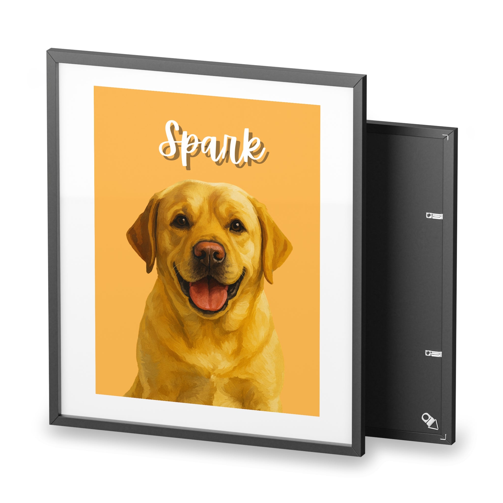 (Spark) Playful Dog Framed Poster