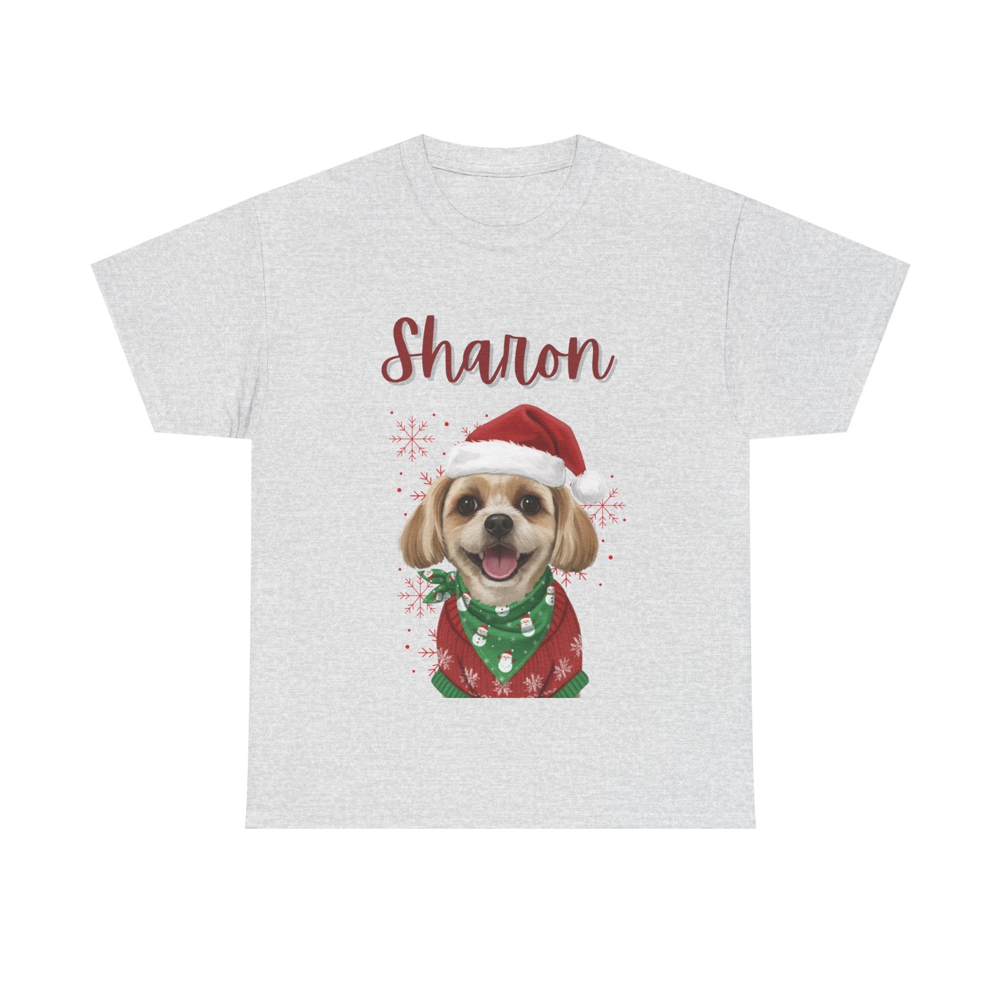 (Sharon) Whimsical Dog Portrait Tee Shirt