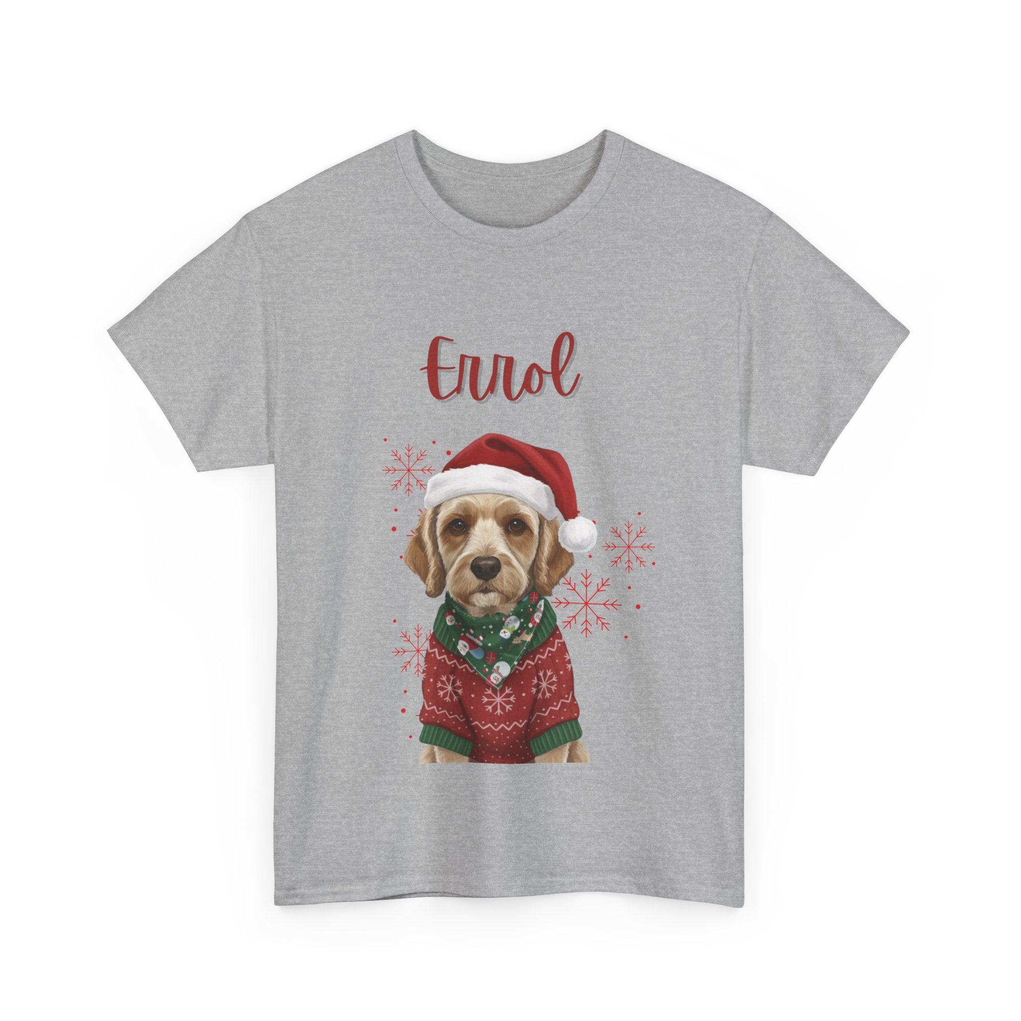 (Errol) Whimsical Dog Portrait Tee Shirt
