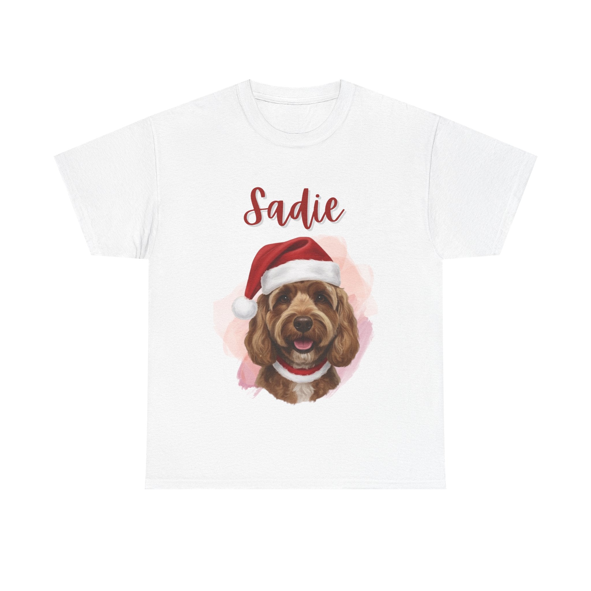 (Sadie) Whimsical Dog Portrait Tee Shirt