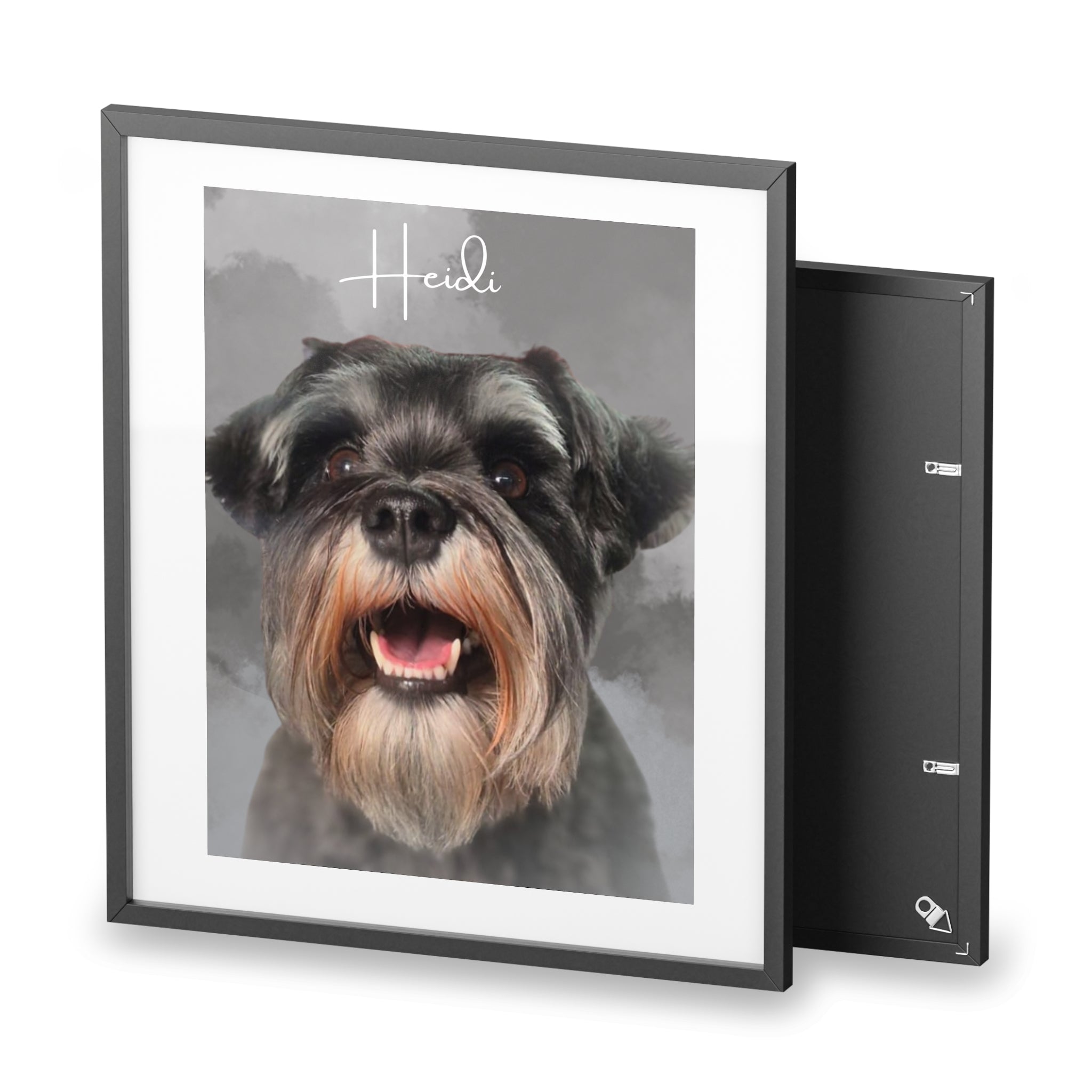 (Heidi) Playful Dog Framed Poster