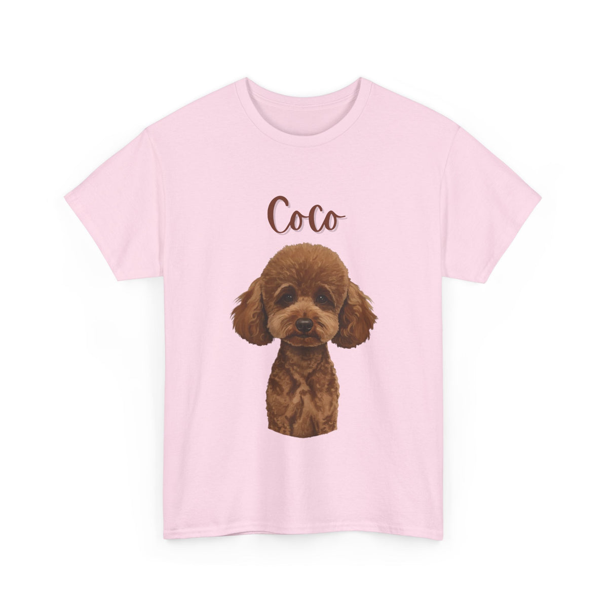 (Coco) Whimsical Dog Portrait Tee Shirt