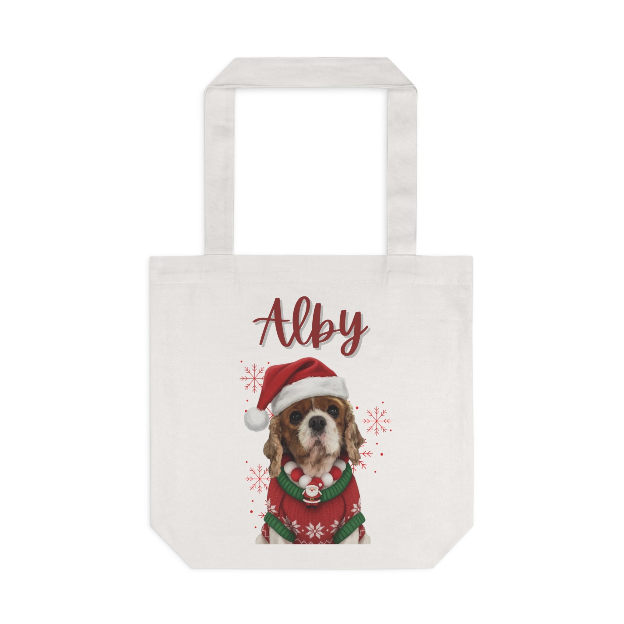 (Alby) Personalized Dog Lover Tote Bag