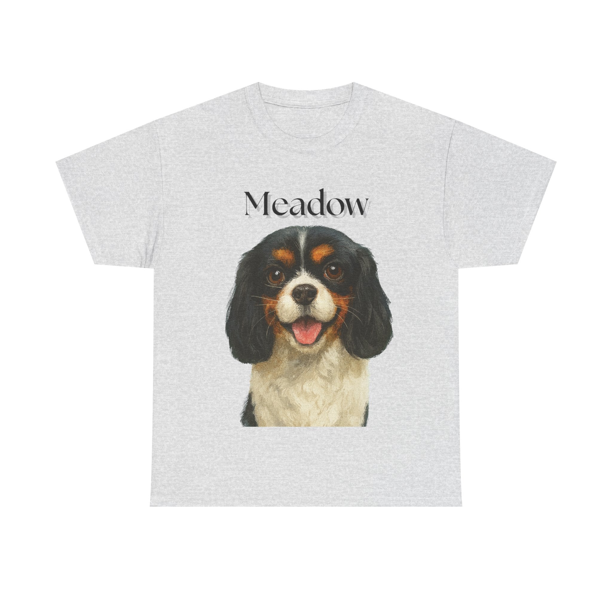 (Meadow) Whimsical Dog Portrait Tee Shirt