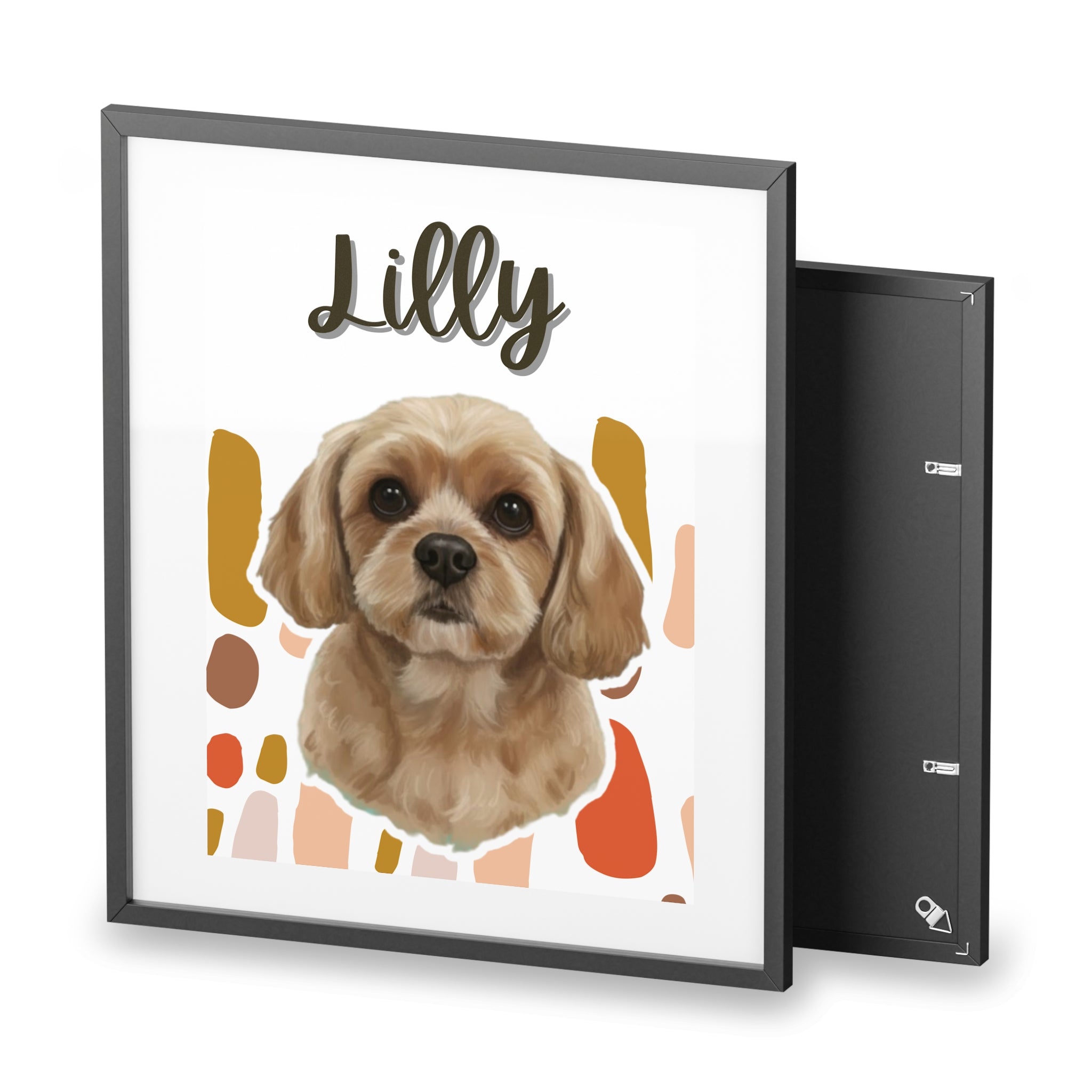 (Lilly) Playful Dog Framed Poster