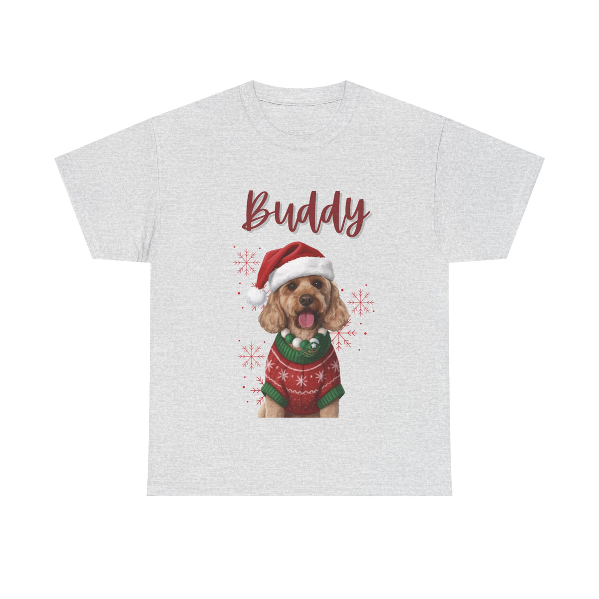 (Buddy) Whimsical Dog Portrait Tee Shirt