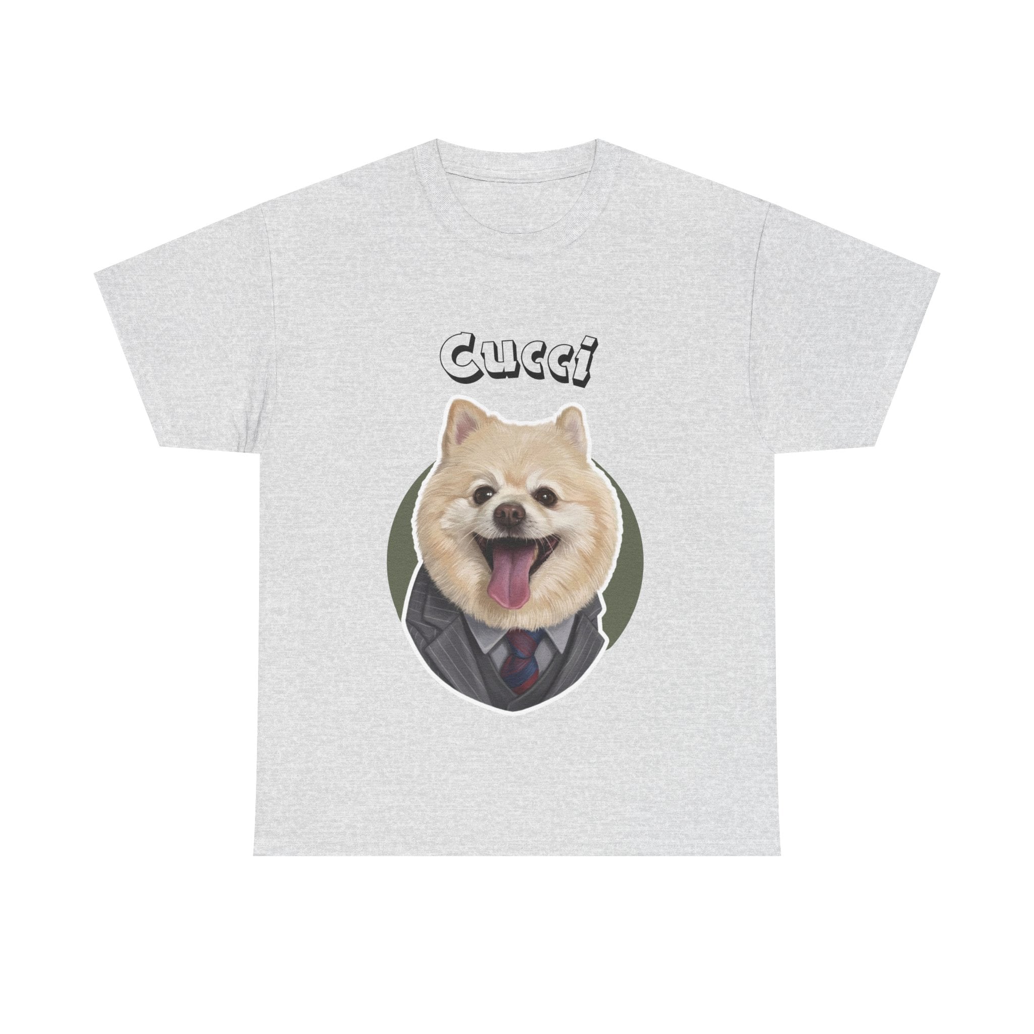 (Cucci) Whimsical Dog Portrait Tee Shirt