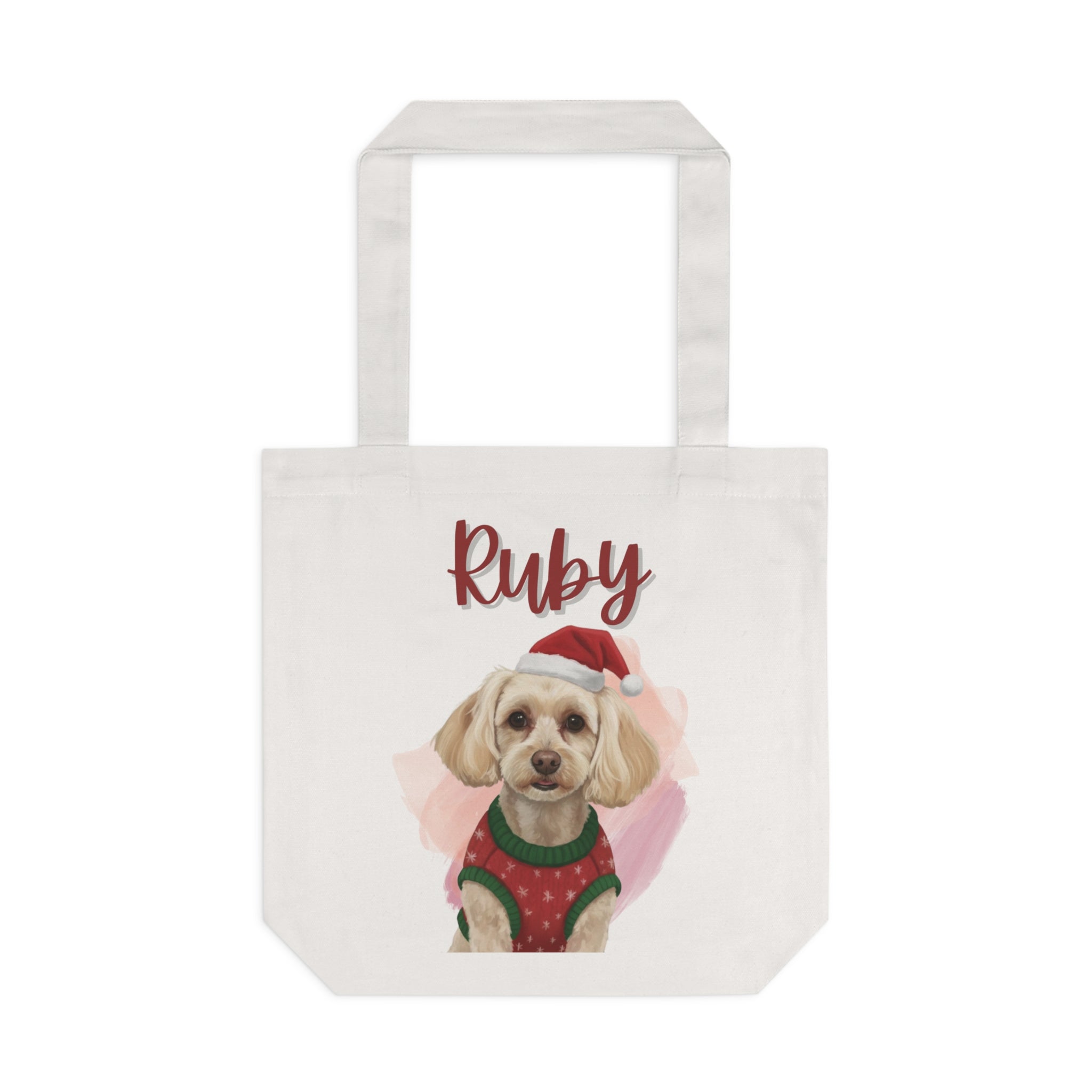 (Ruby) Personalized Dog Lover Tote Bag