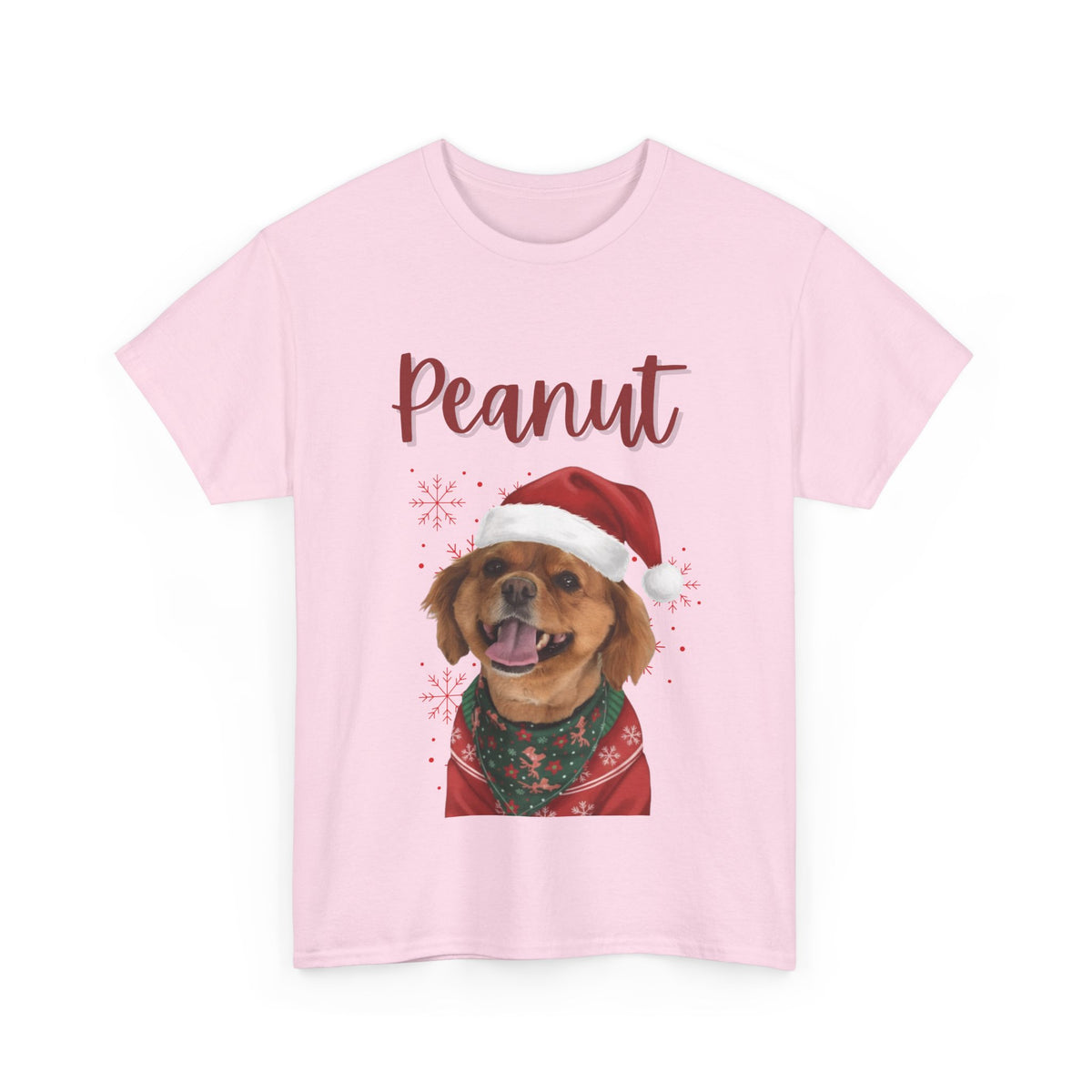 (Peanut) Whimsical Dog Portrait Tee Shirt