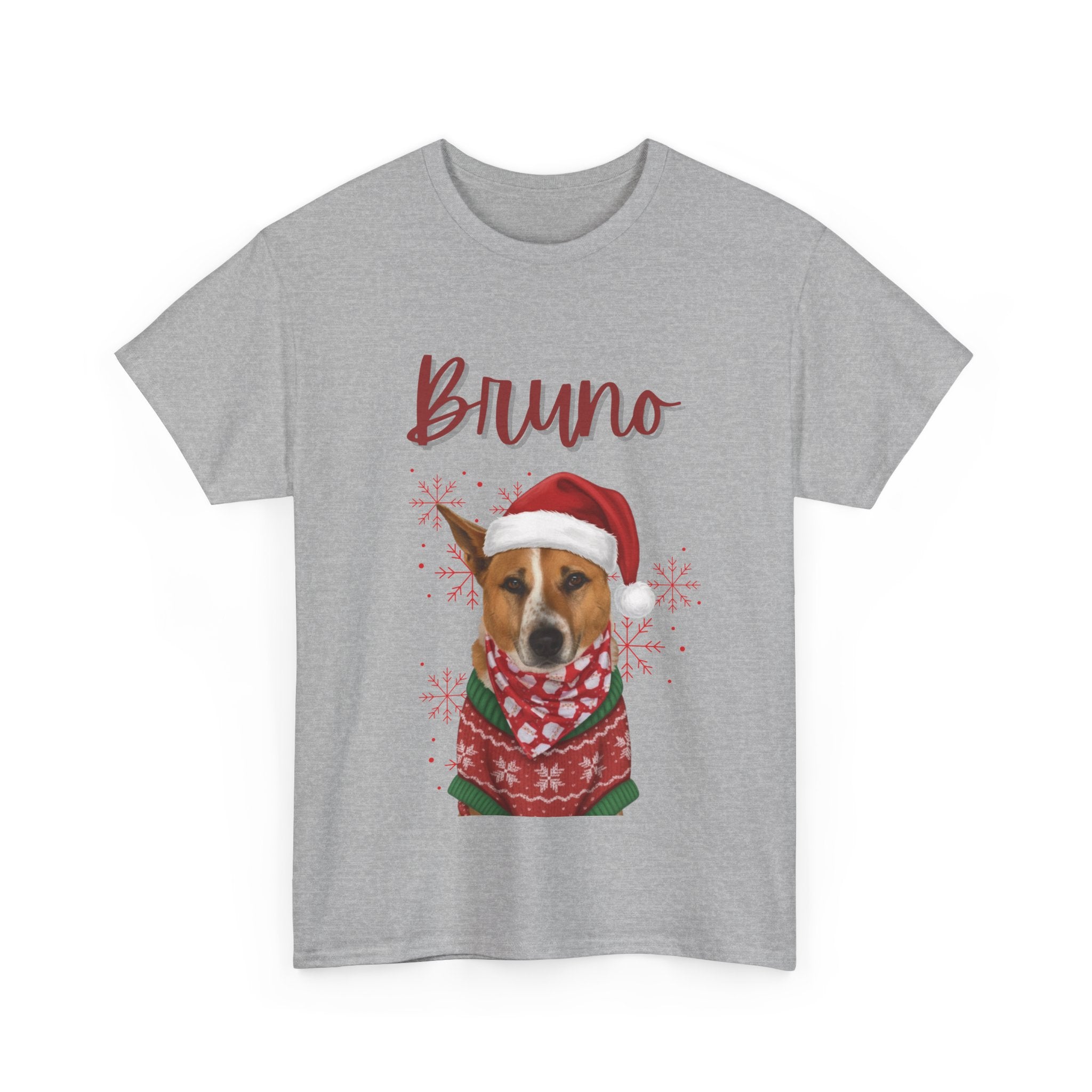 (Bruno) Whimsical Dog Portrait Tee Shirt