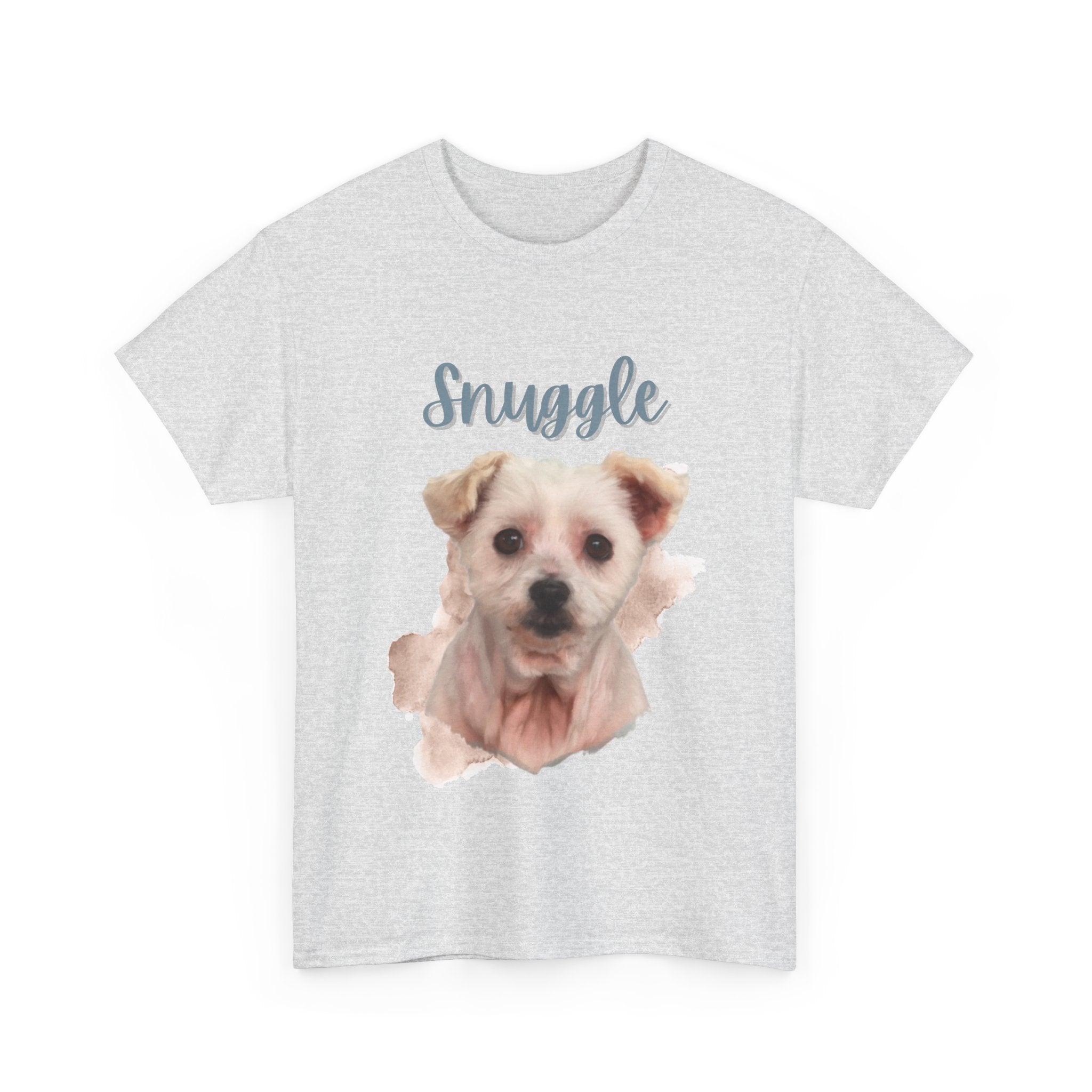 (Snuggle) Whimsical Dog Portrait Tee Shirt