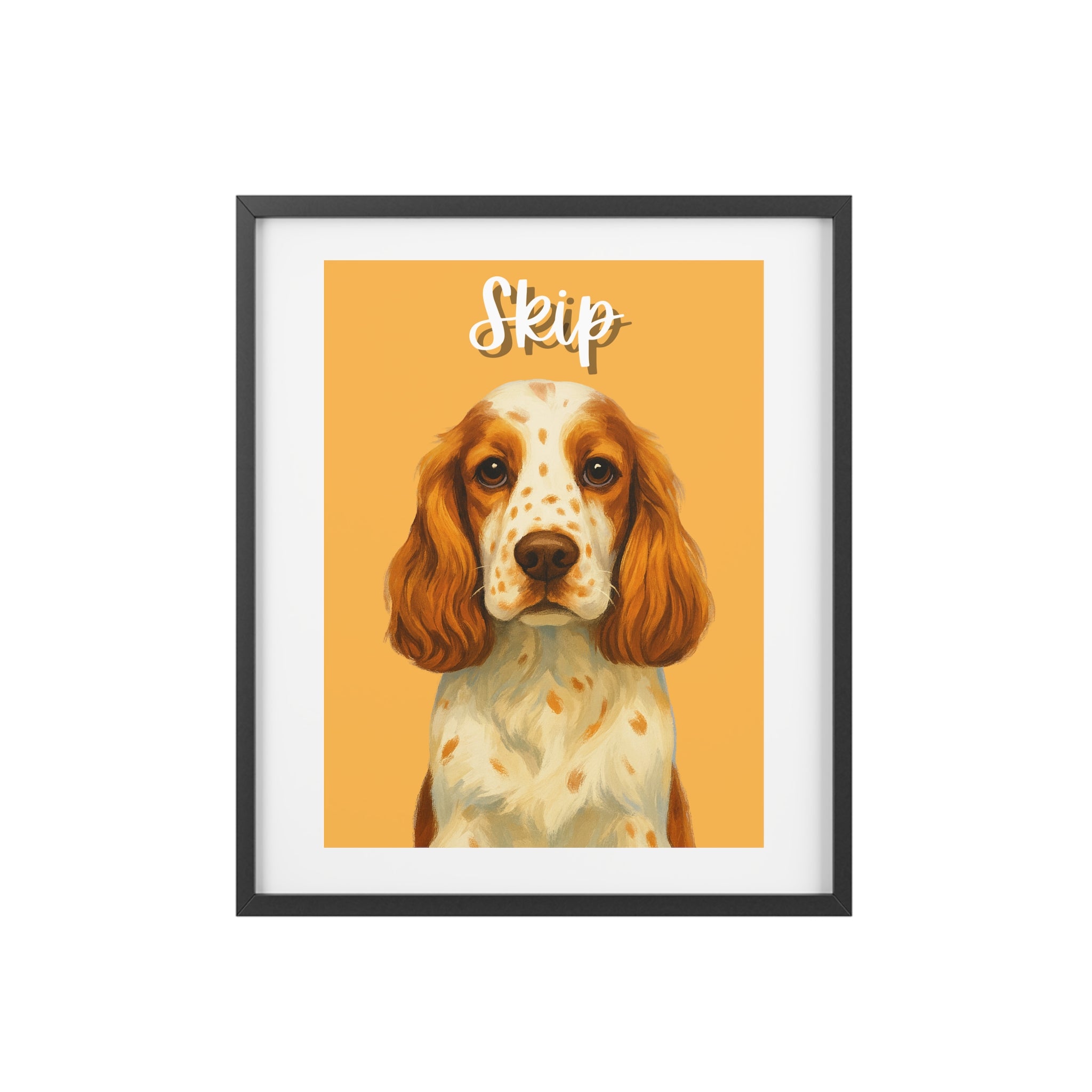 (Skip) Playful Dog Framed Poster