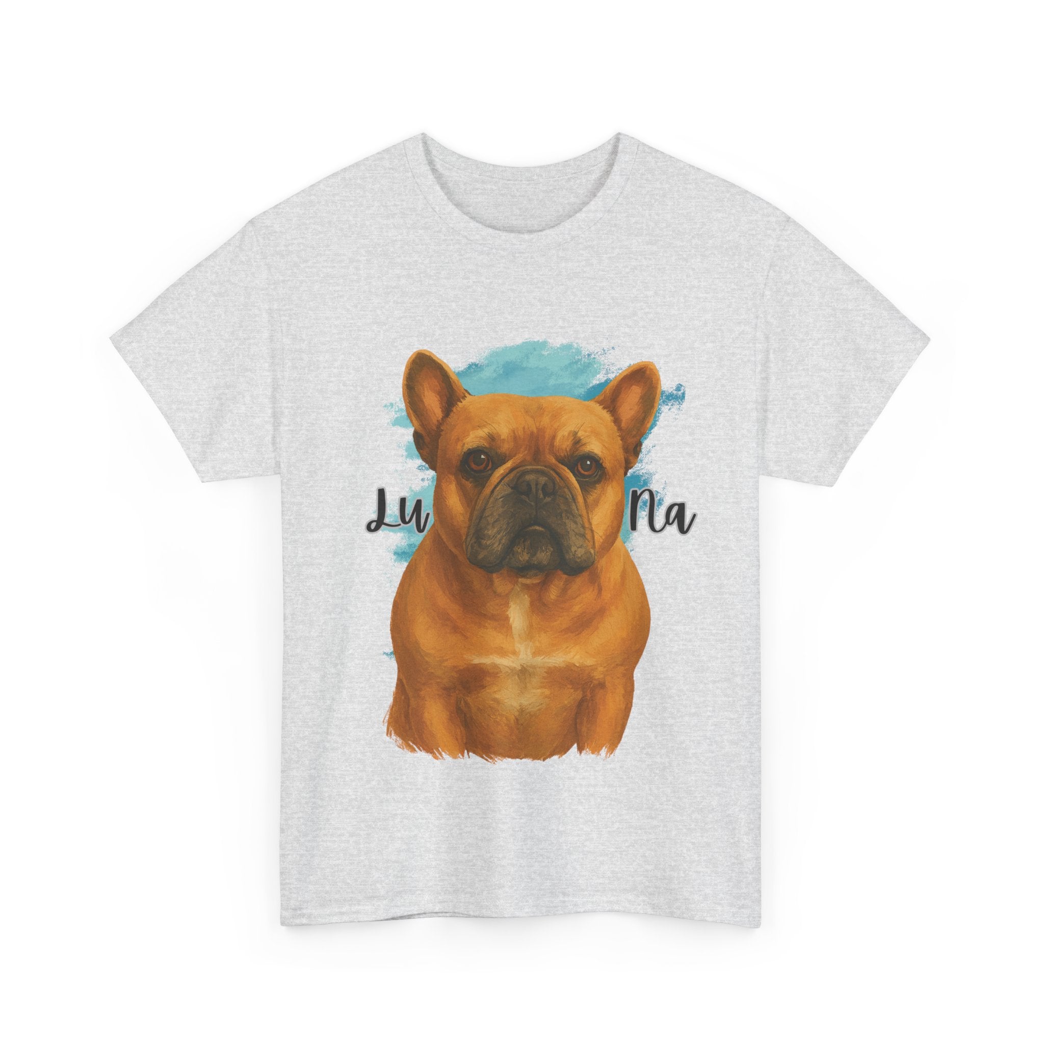 (Luna) Whimsical Dog Portrait Tee Shirt