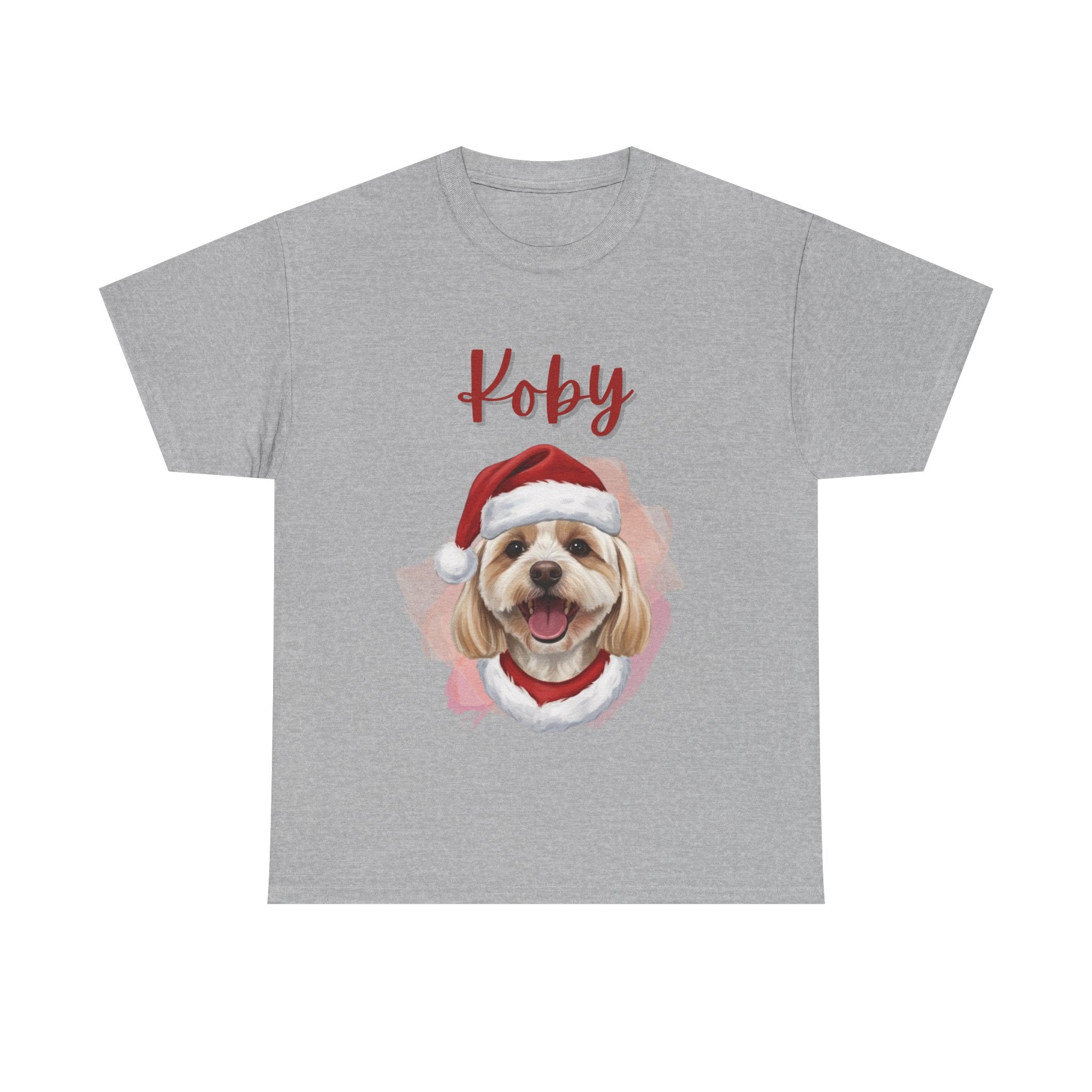 (Koby) Whimsical Dog Portrait Tee Shirt