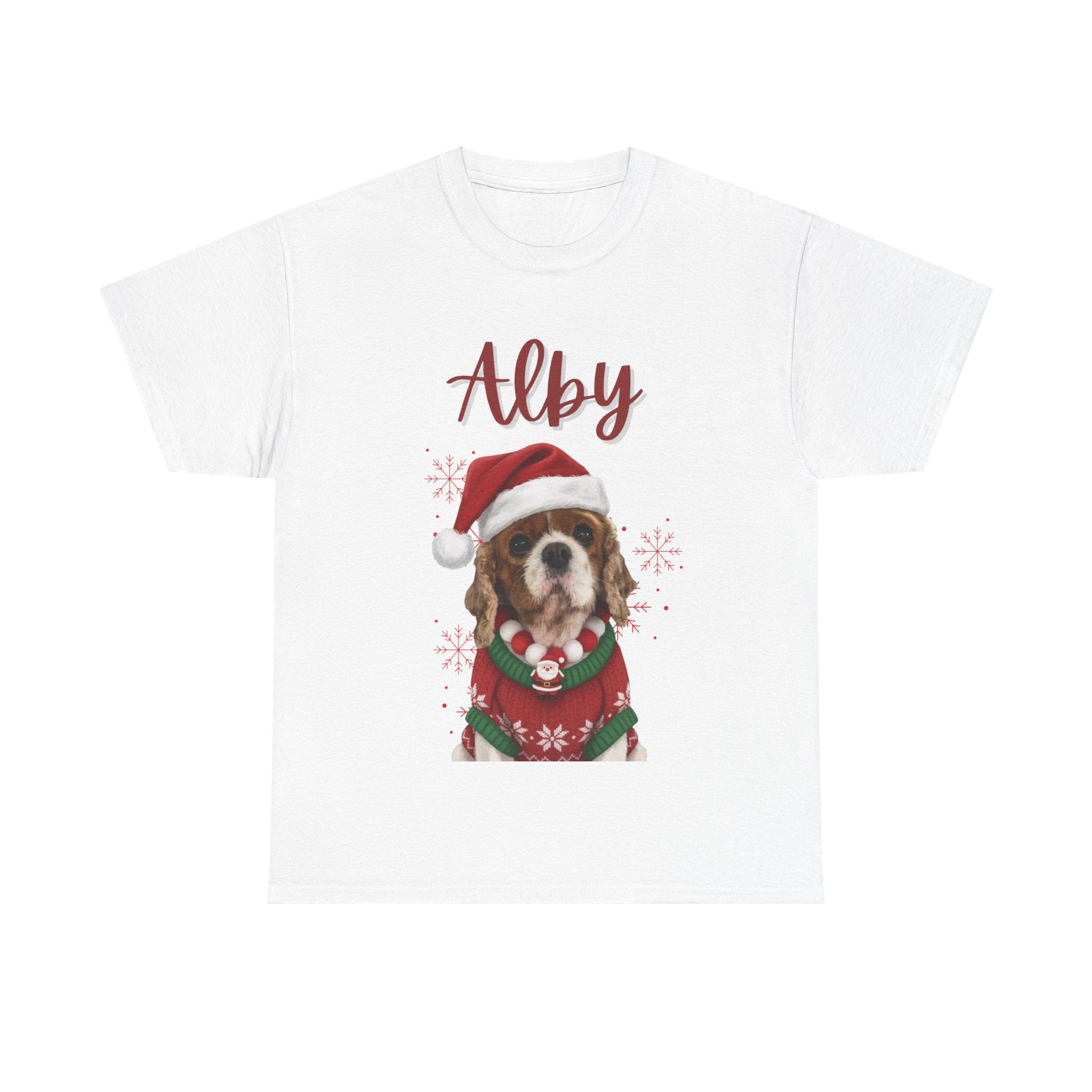 (Alby) Whimsical Dog Portrait Tee Shirt