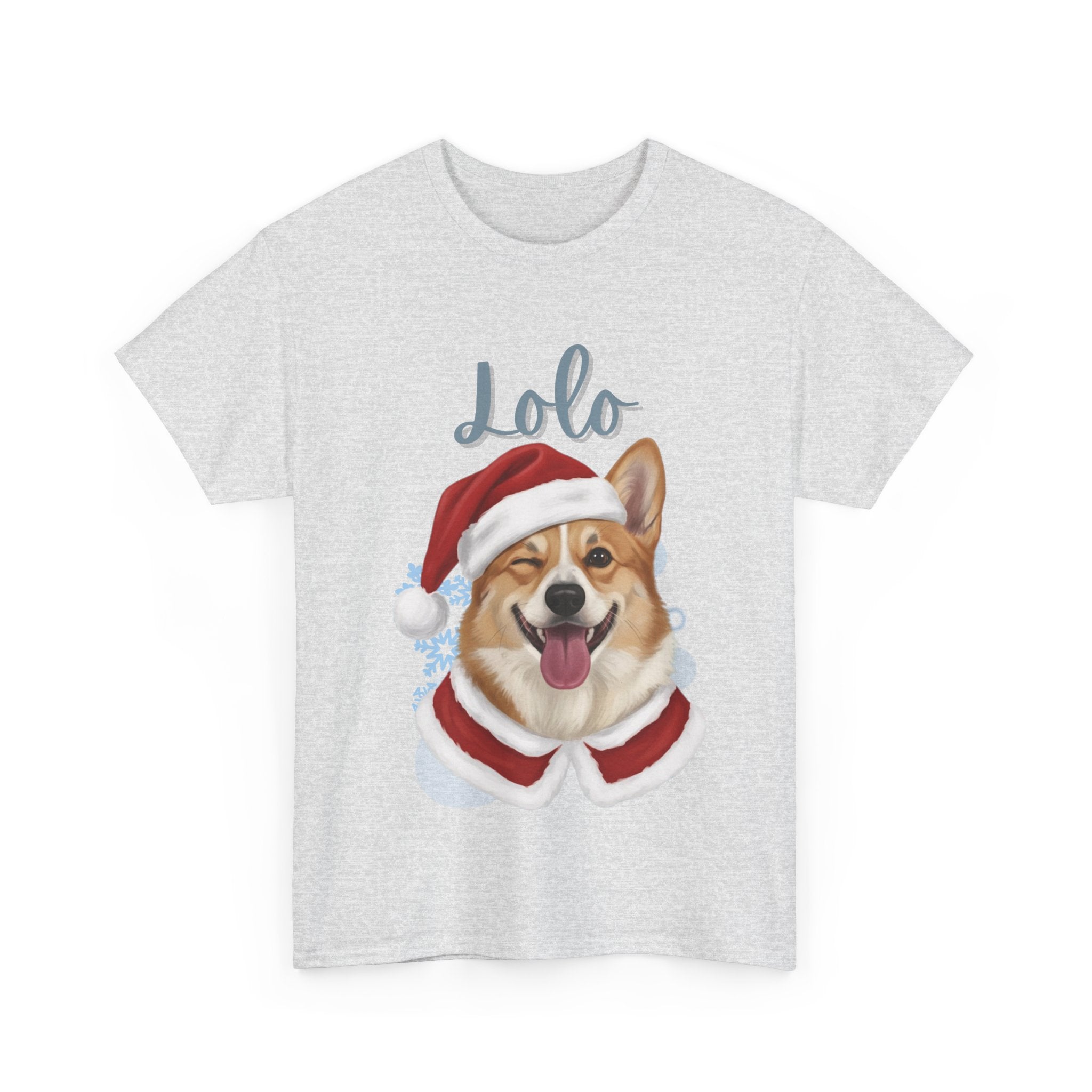 (Lolo) Whimsical Dog Portrait Tee Shirt