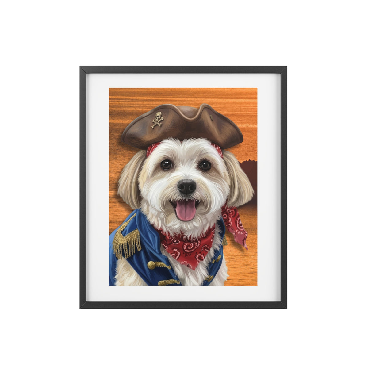 (Milo) Playful Dog Framed Poster