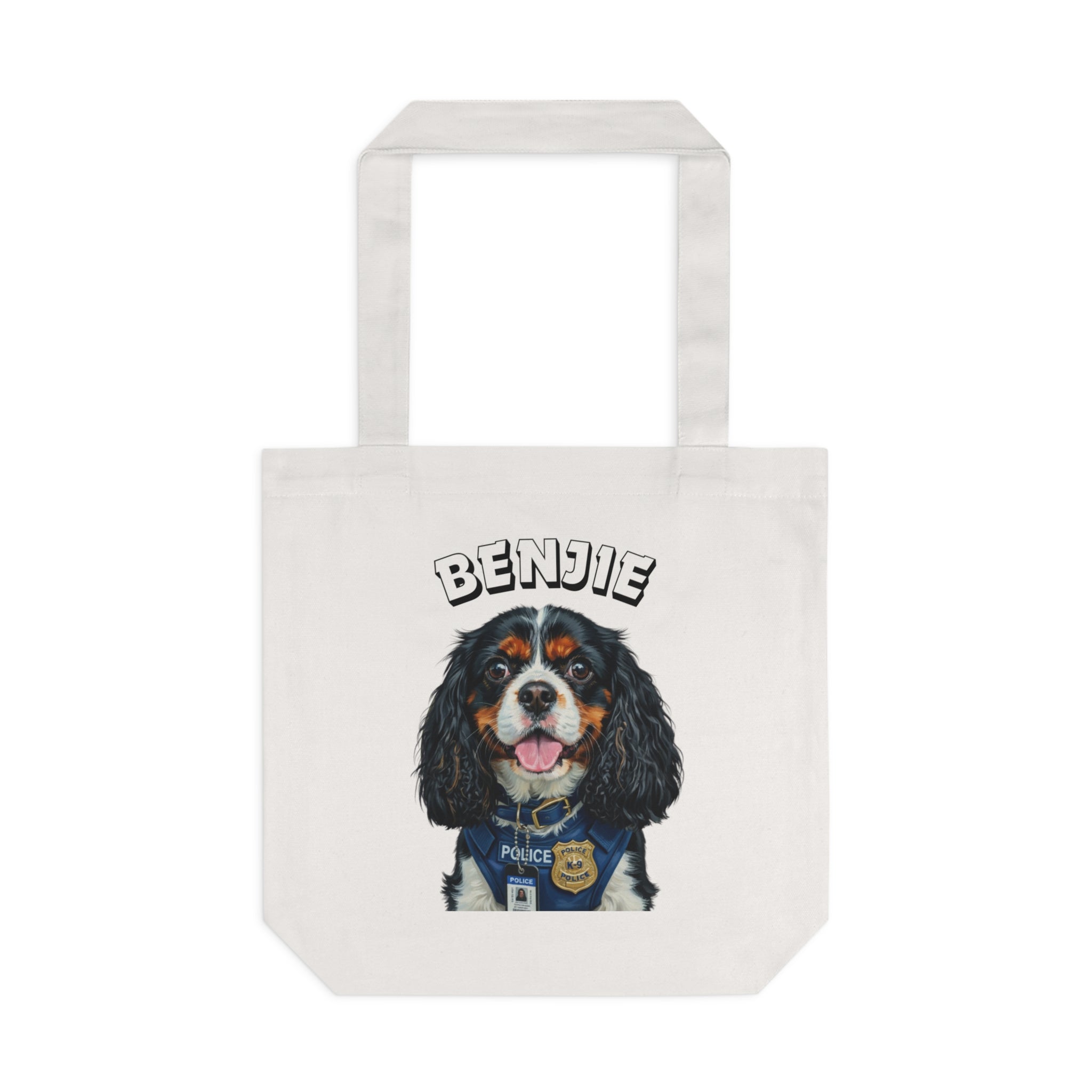 (Benjie) Personalized Dog Lover Tote Bag