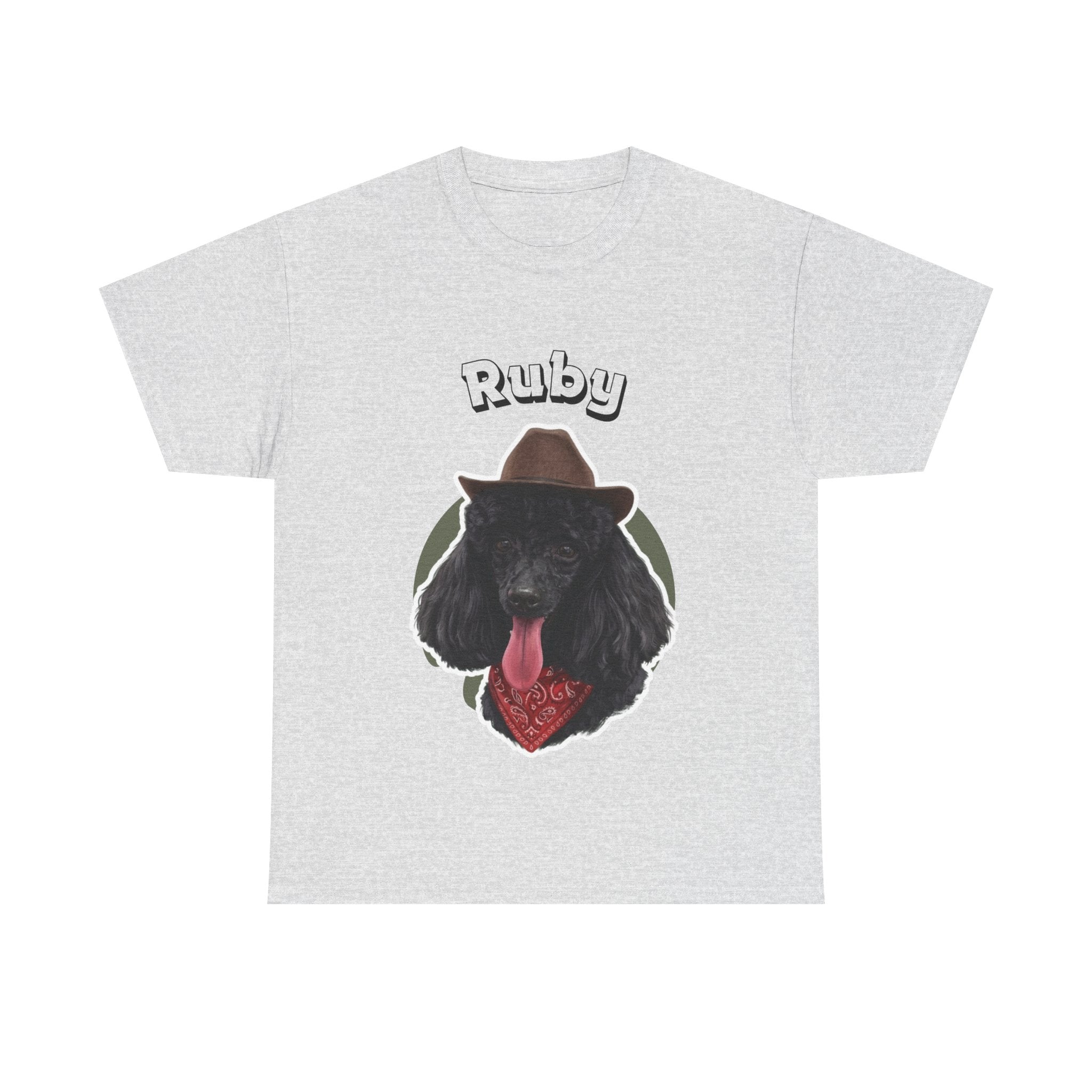 (Ruby) Whimsical Dog Portrait Tee Shirt