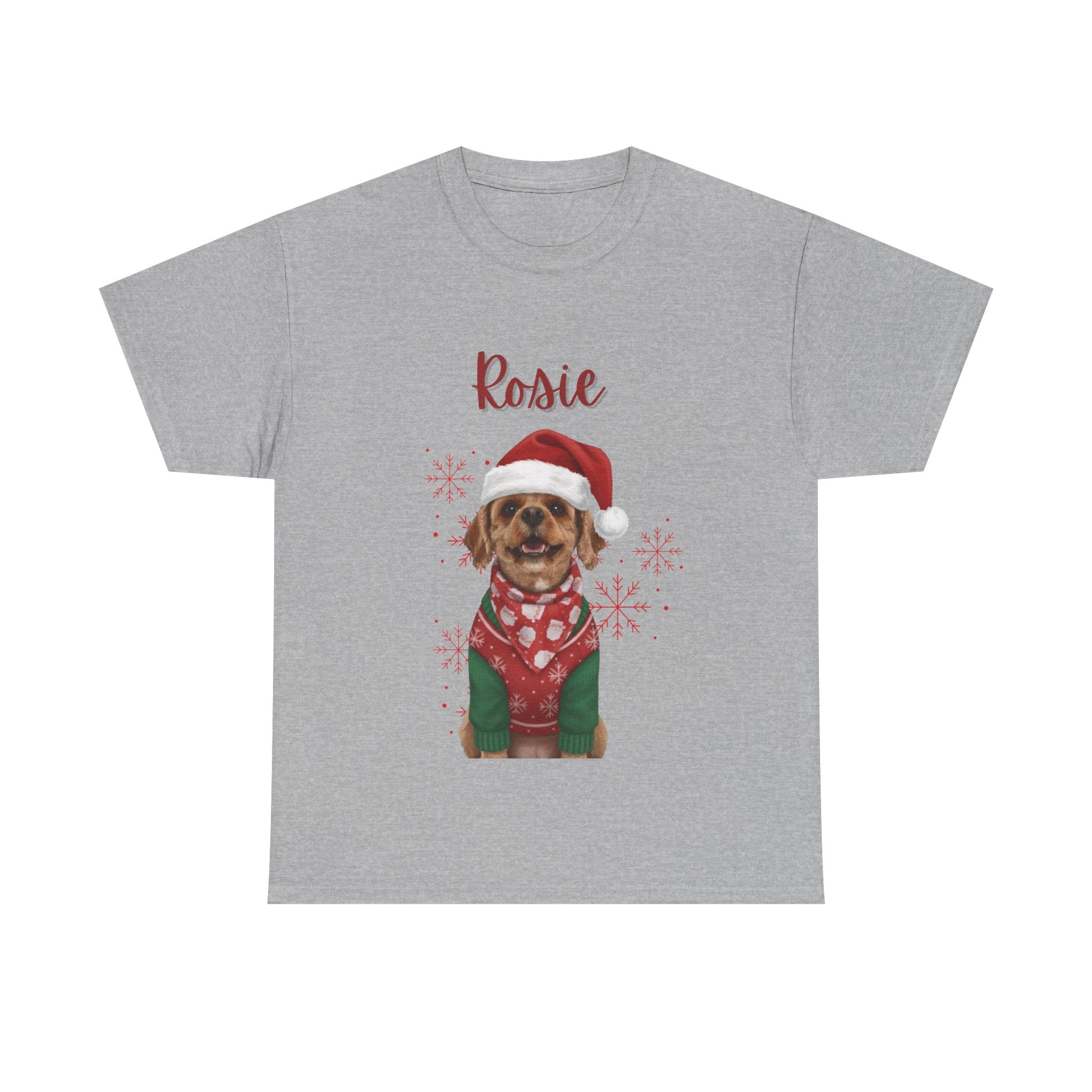 (Rosie) Whimsical Dog Portrait Tee Shirt