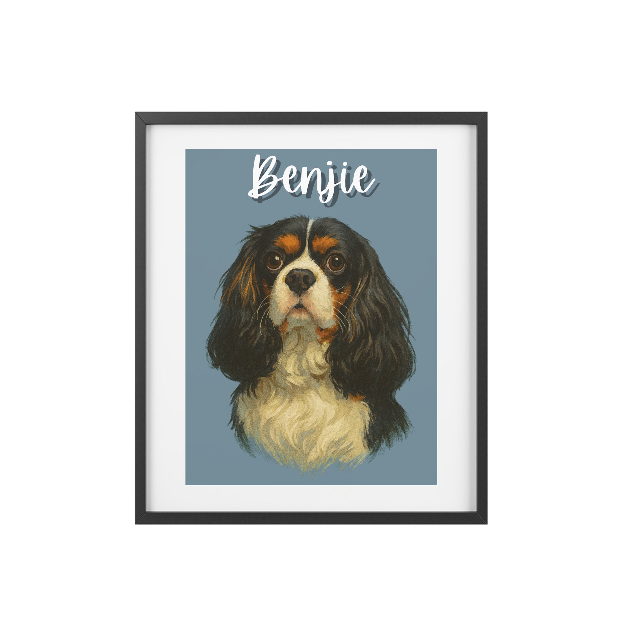 (Benjie) Playful Dog Framed Poster