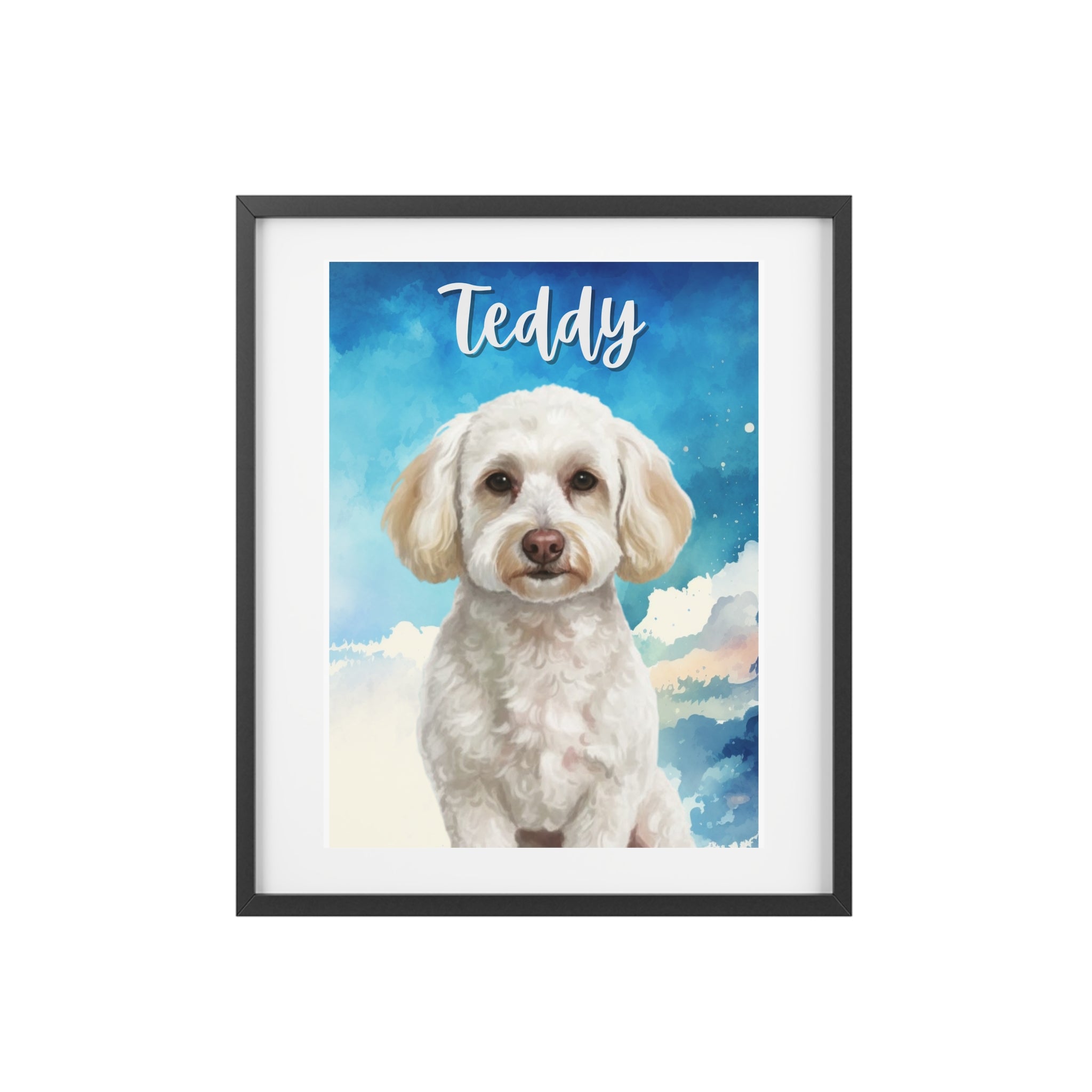 (Teddy) Playful Dog Framed Poster
