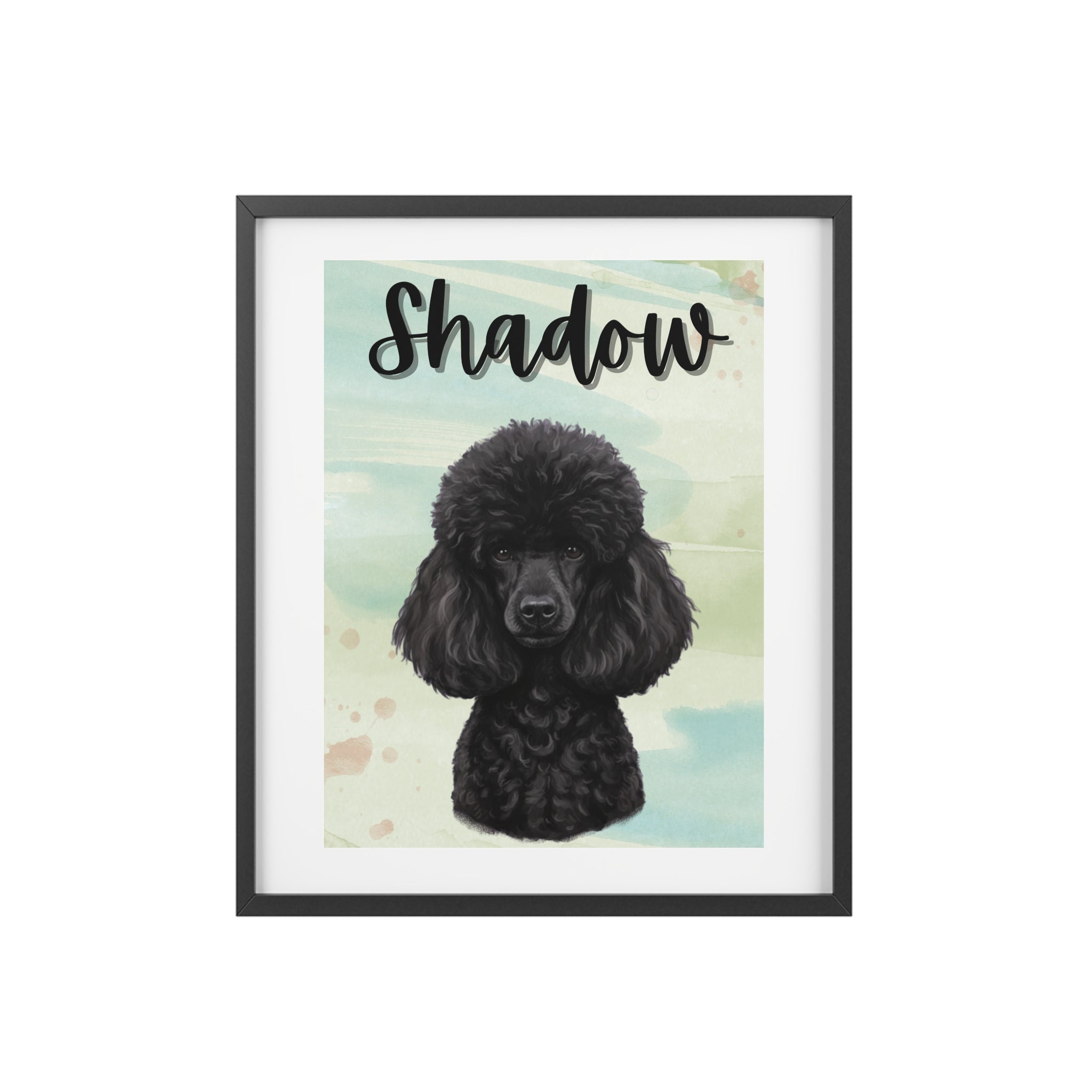 (Shadow) Playful Dog Framed Poster