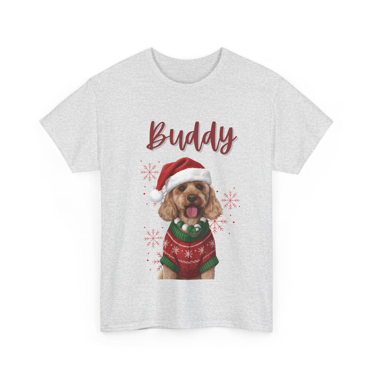 (Buddy) Whimsical Dog Portrait Tee Shirt