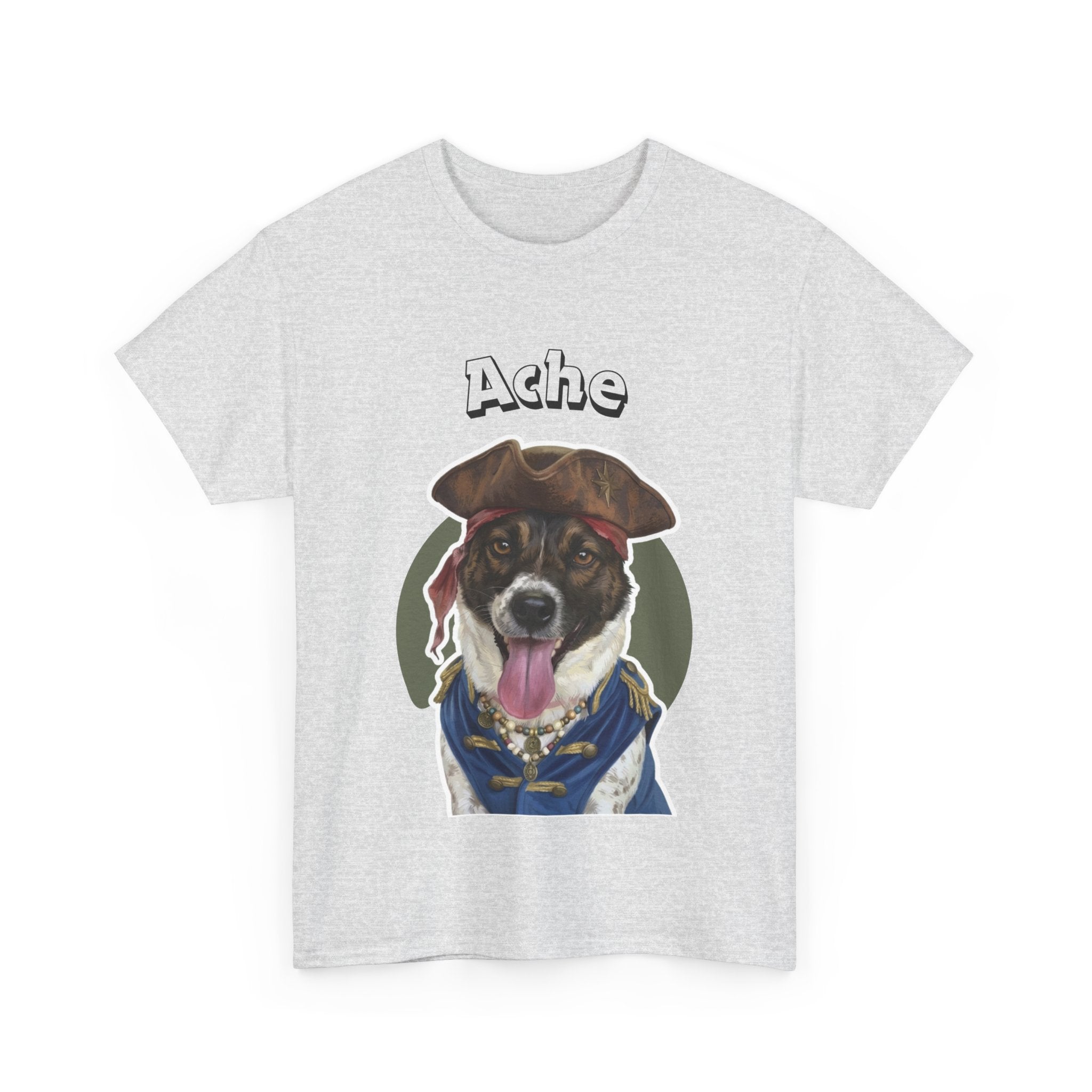 (Ache) Whimsical Dog Portrait Tee Shirt
