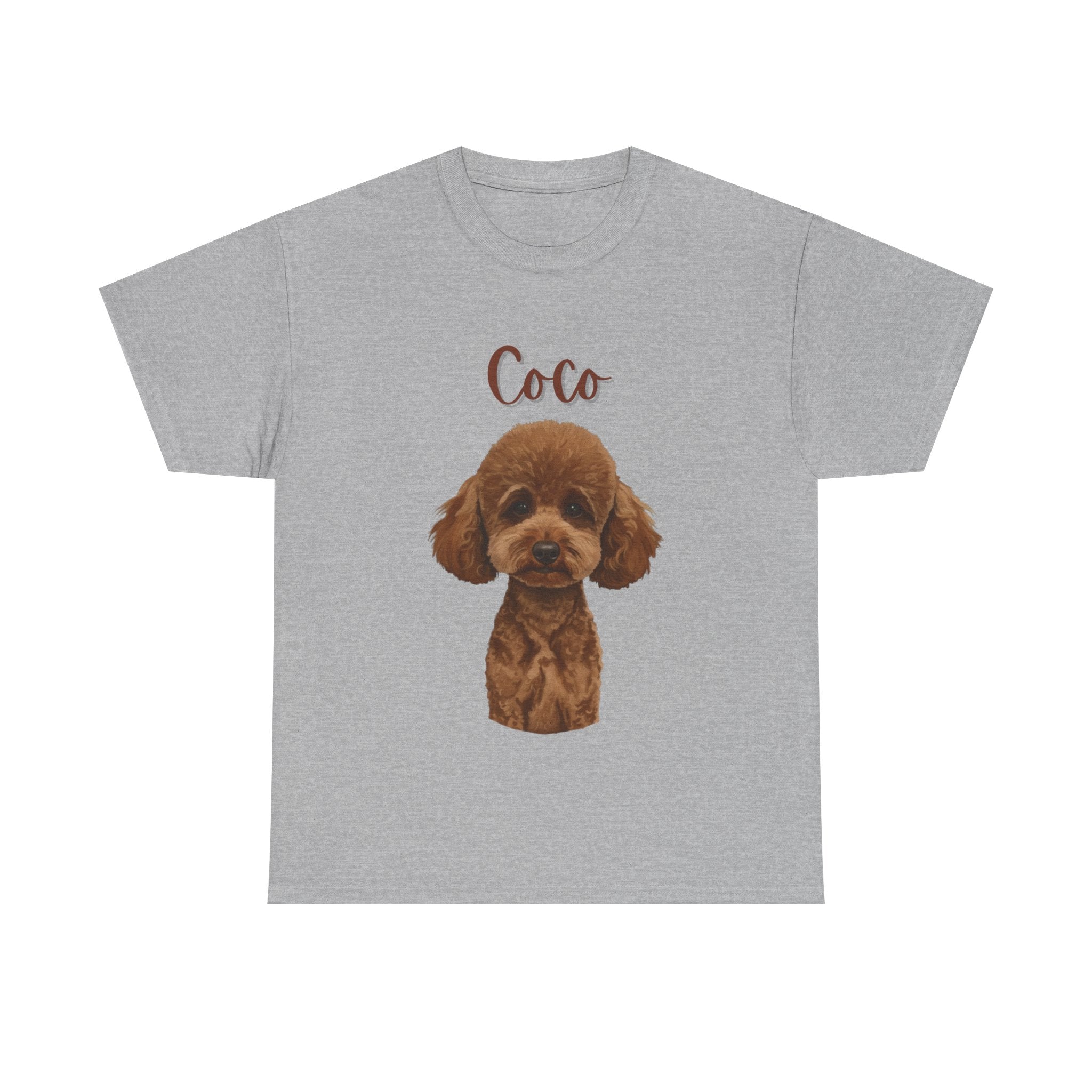 (Coco) Whimsical Dog Portrait Tee Shirt