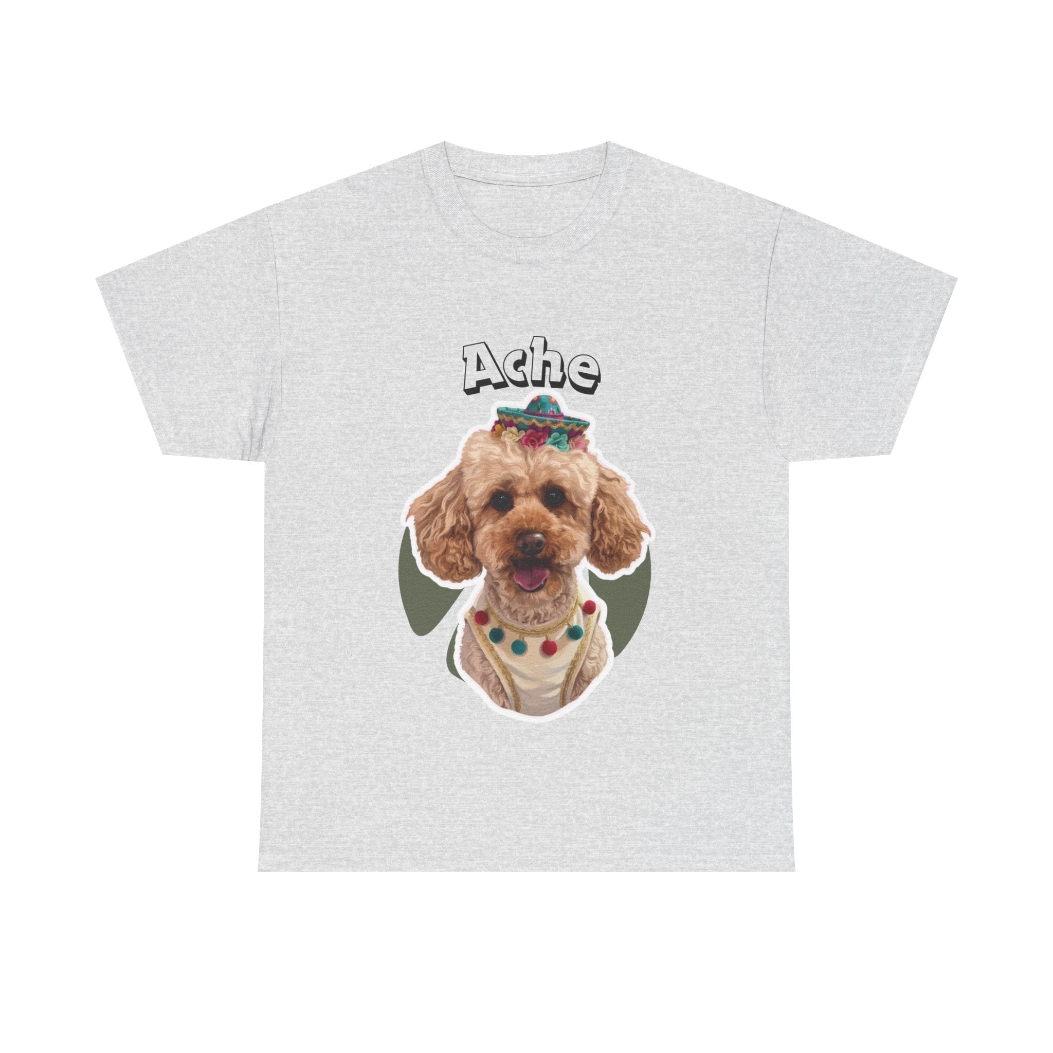(Ache) Whimsical Dog Portrait Tee Shirt