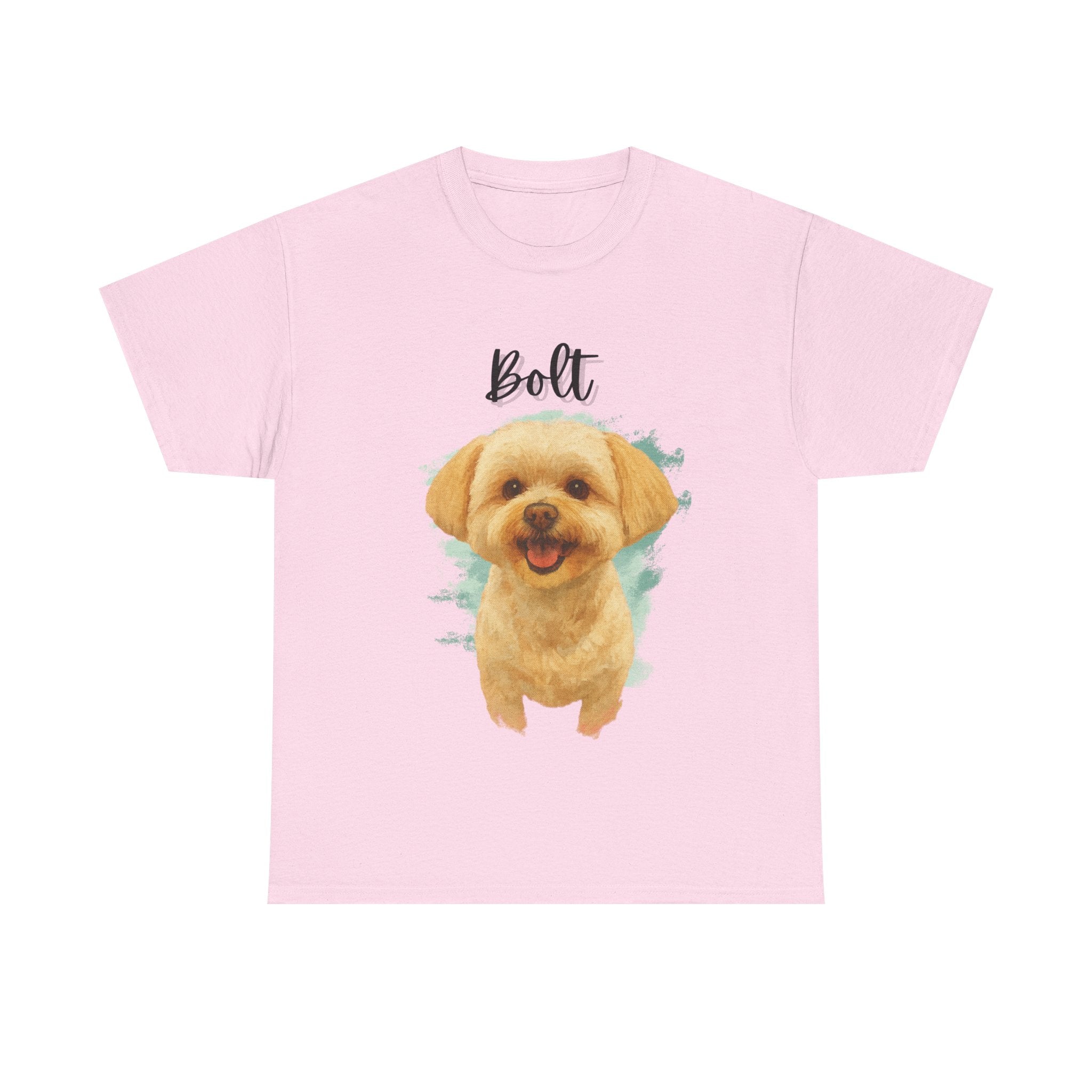 (Bolt) Whimsical Dog Portrait Tee Shirt
