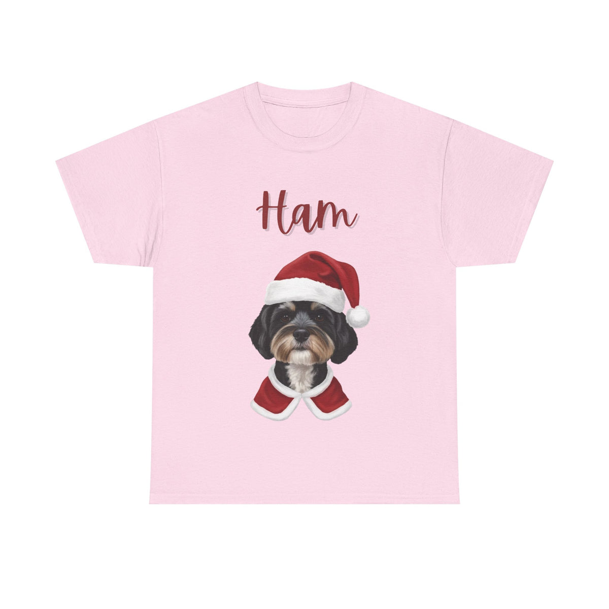 (Ham) Whimsical Dog Portrait Tee Shirt